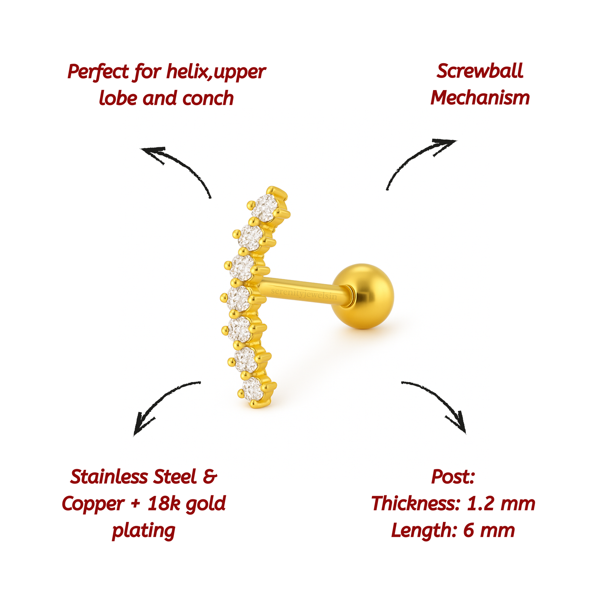 Climber long studs - Pair