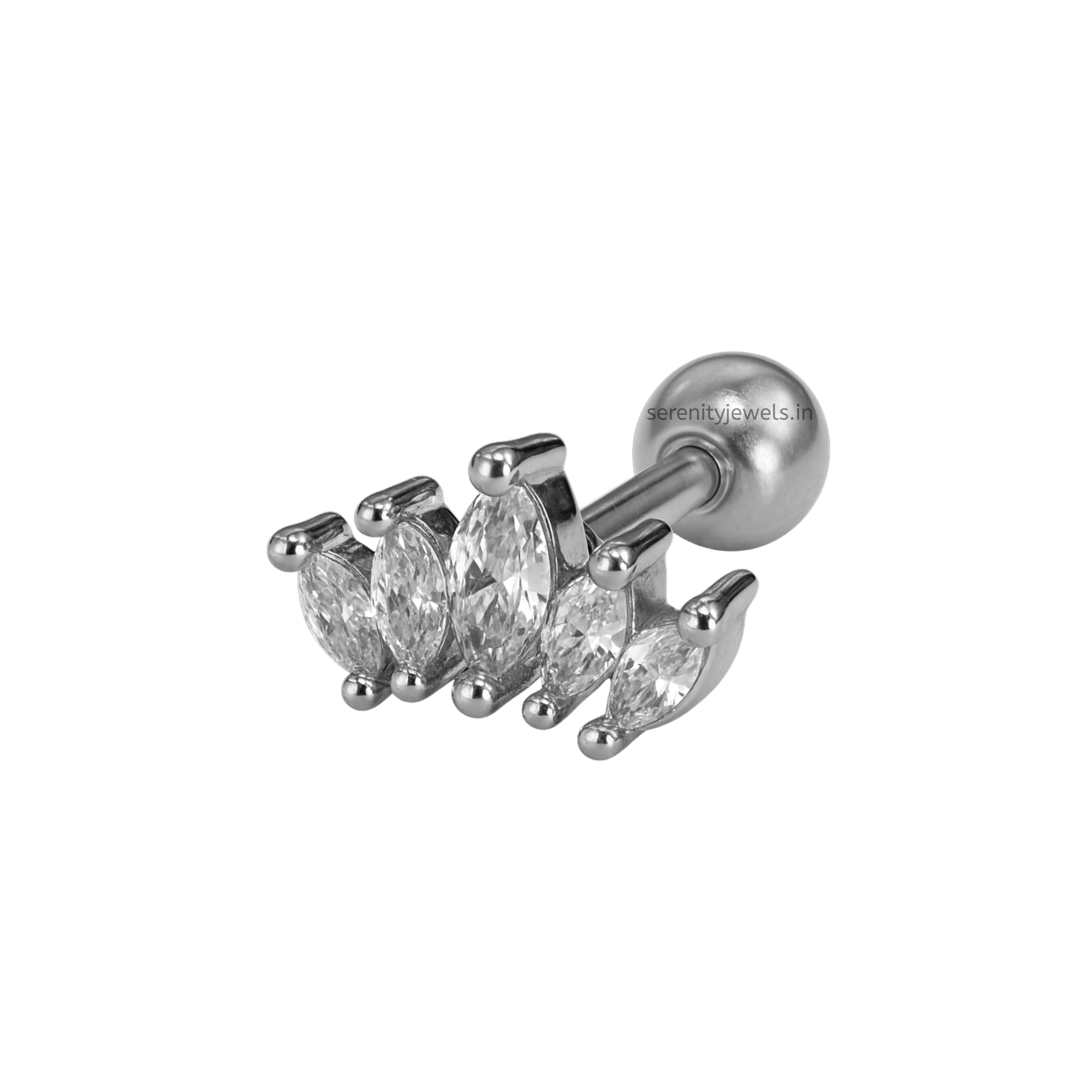Crown studs - Pair