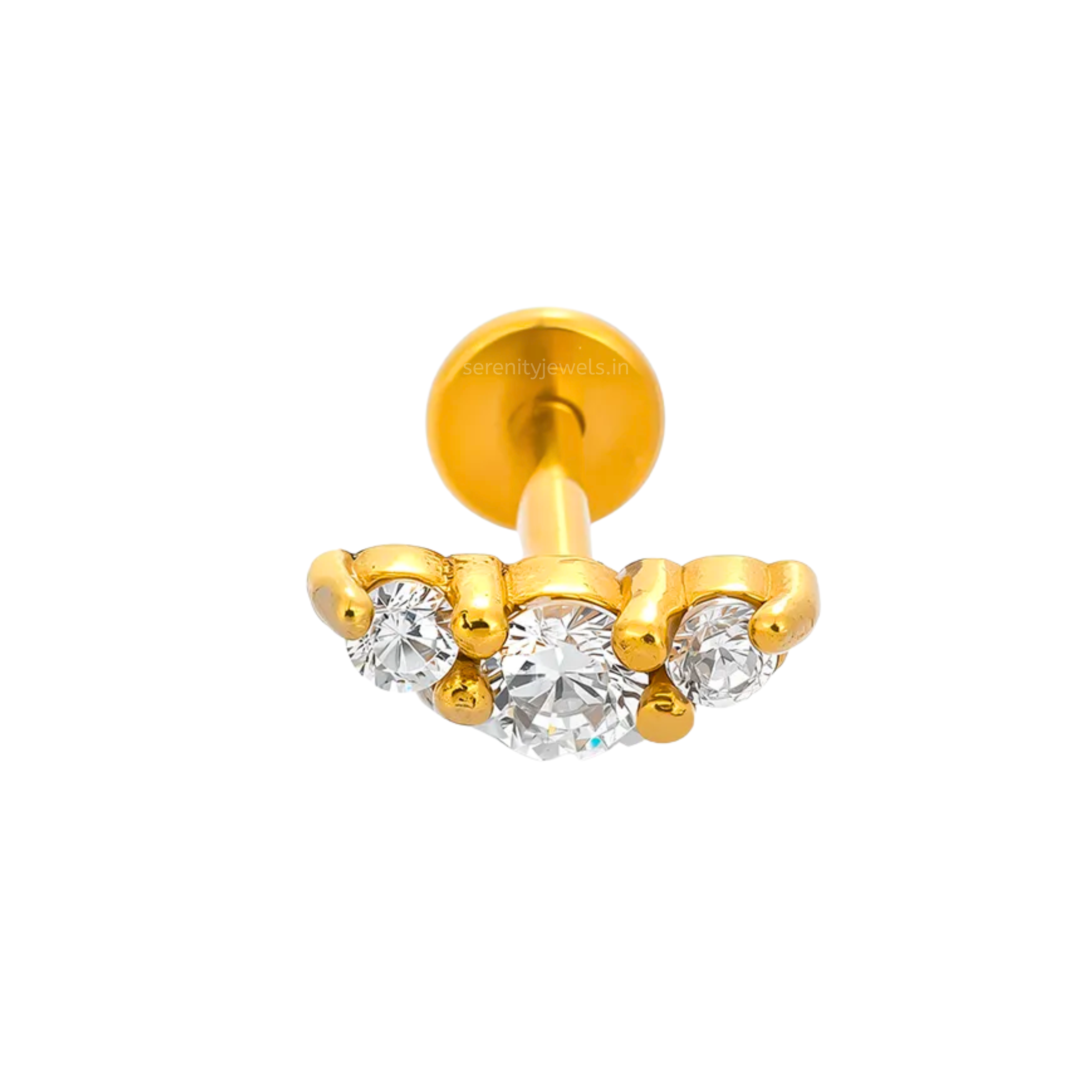 Dainty Dome Flat Studs - PAIR