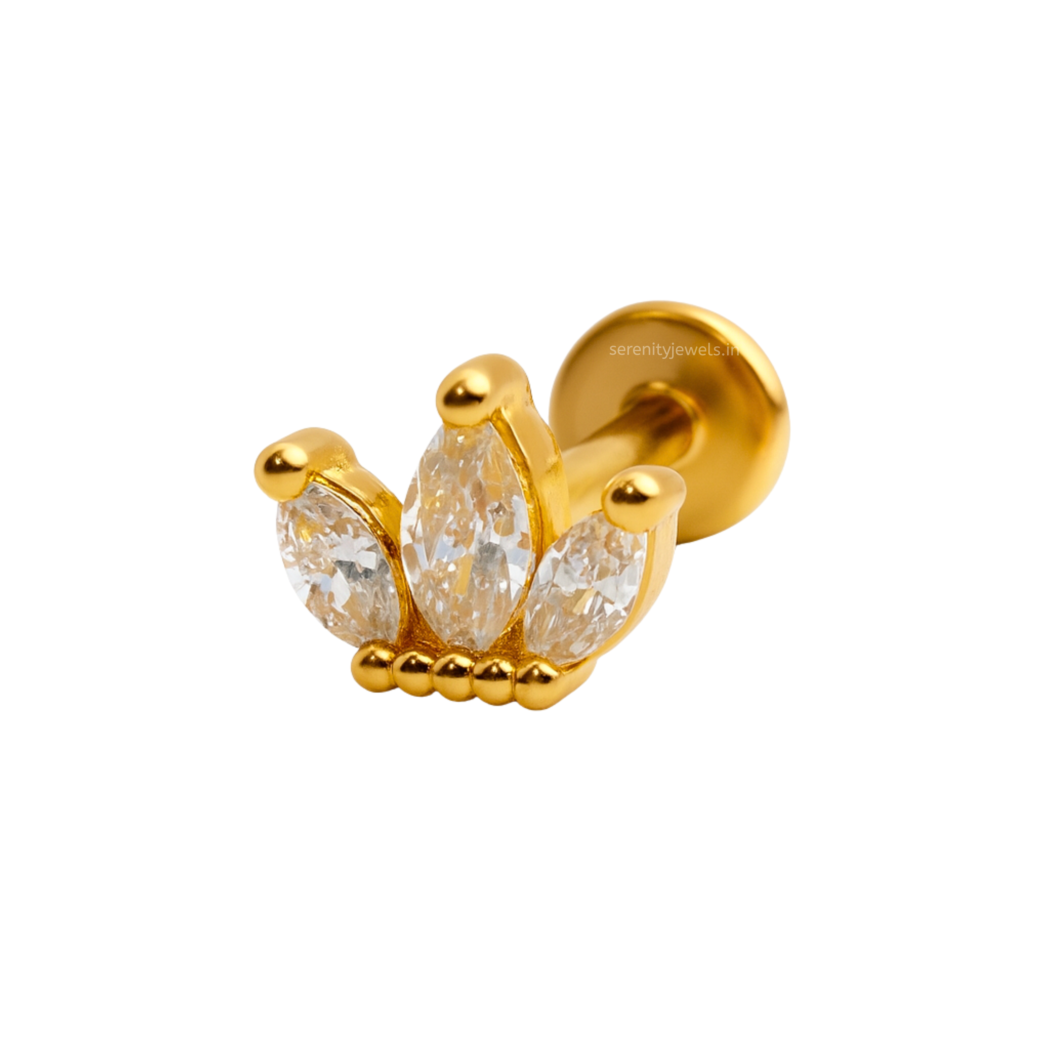 Dia Flat Studs - PAIR