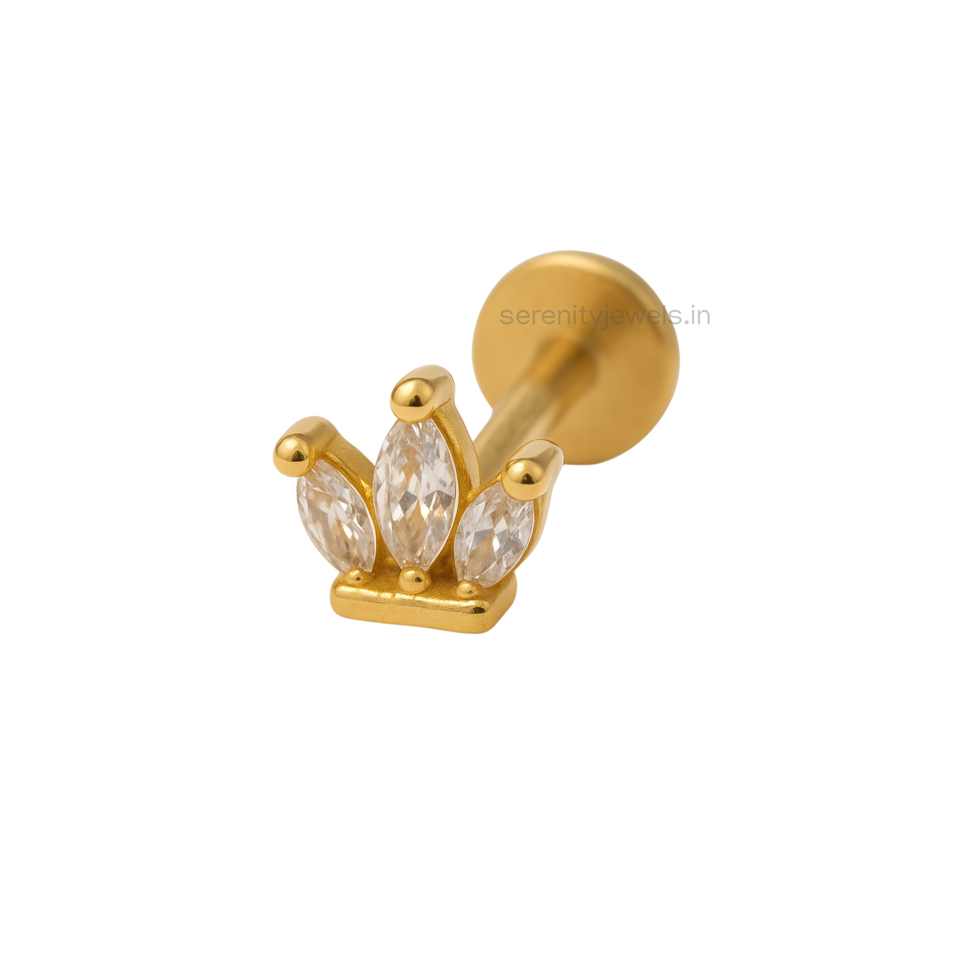 Dia Flat Studs - PAIR