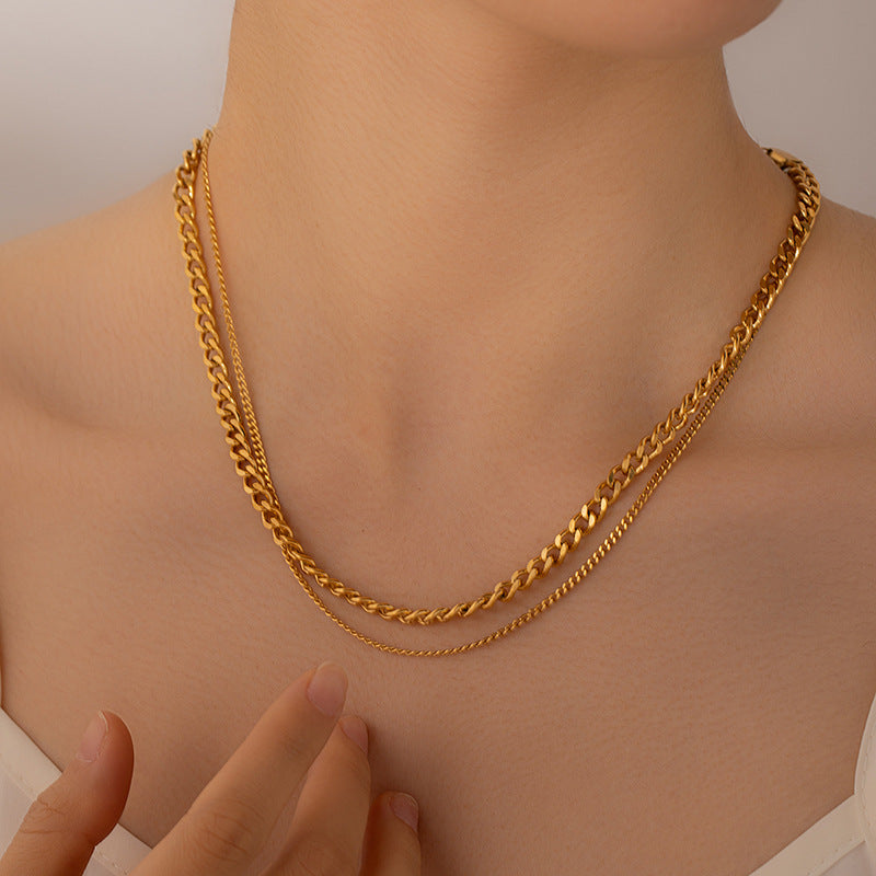Double Link Chain Necklace