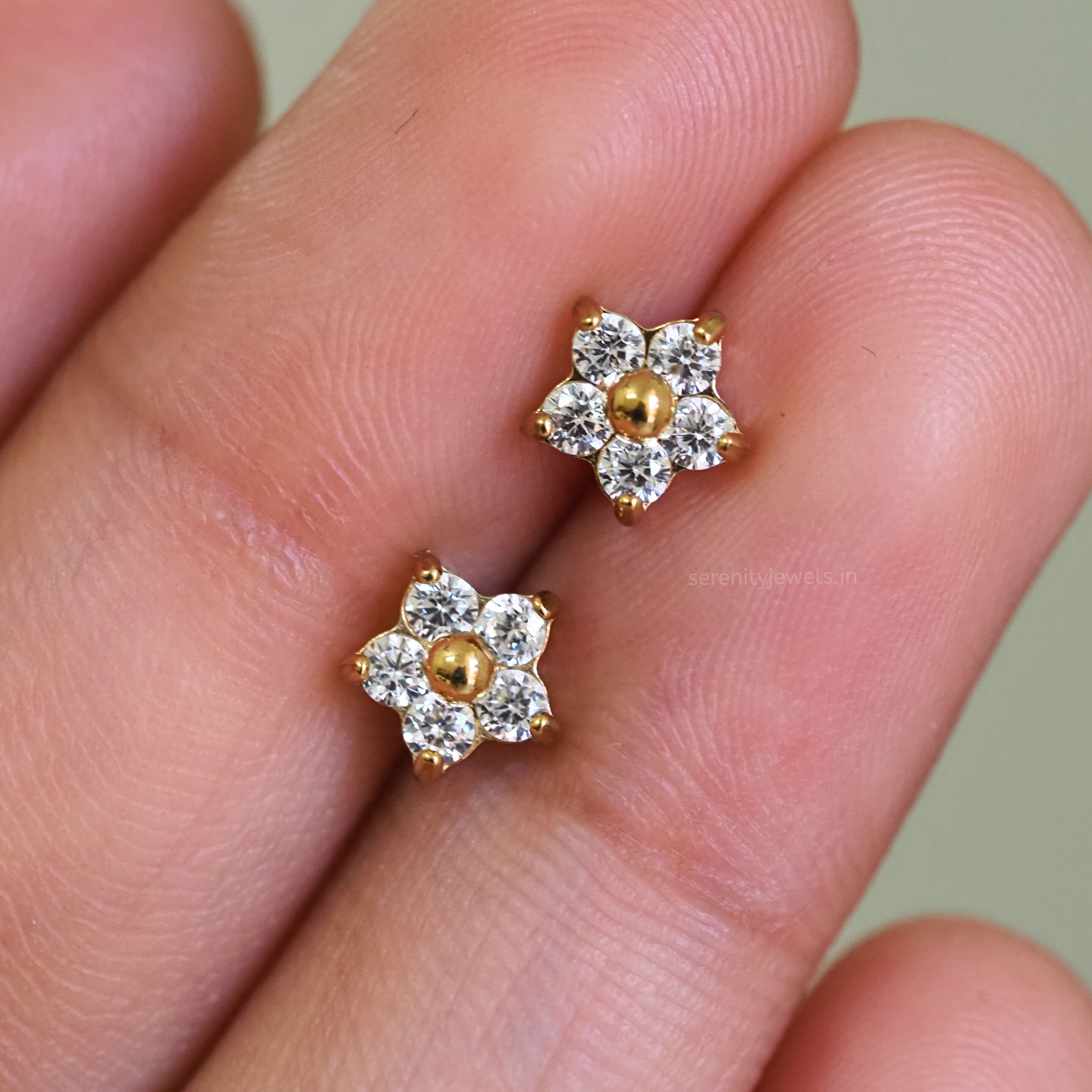 Flora Ball Studs - PAIR