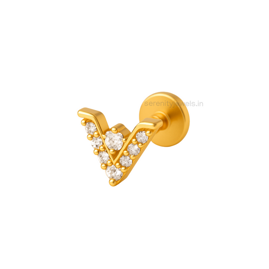 Venya Flat Studs - PAIR