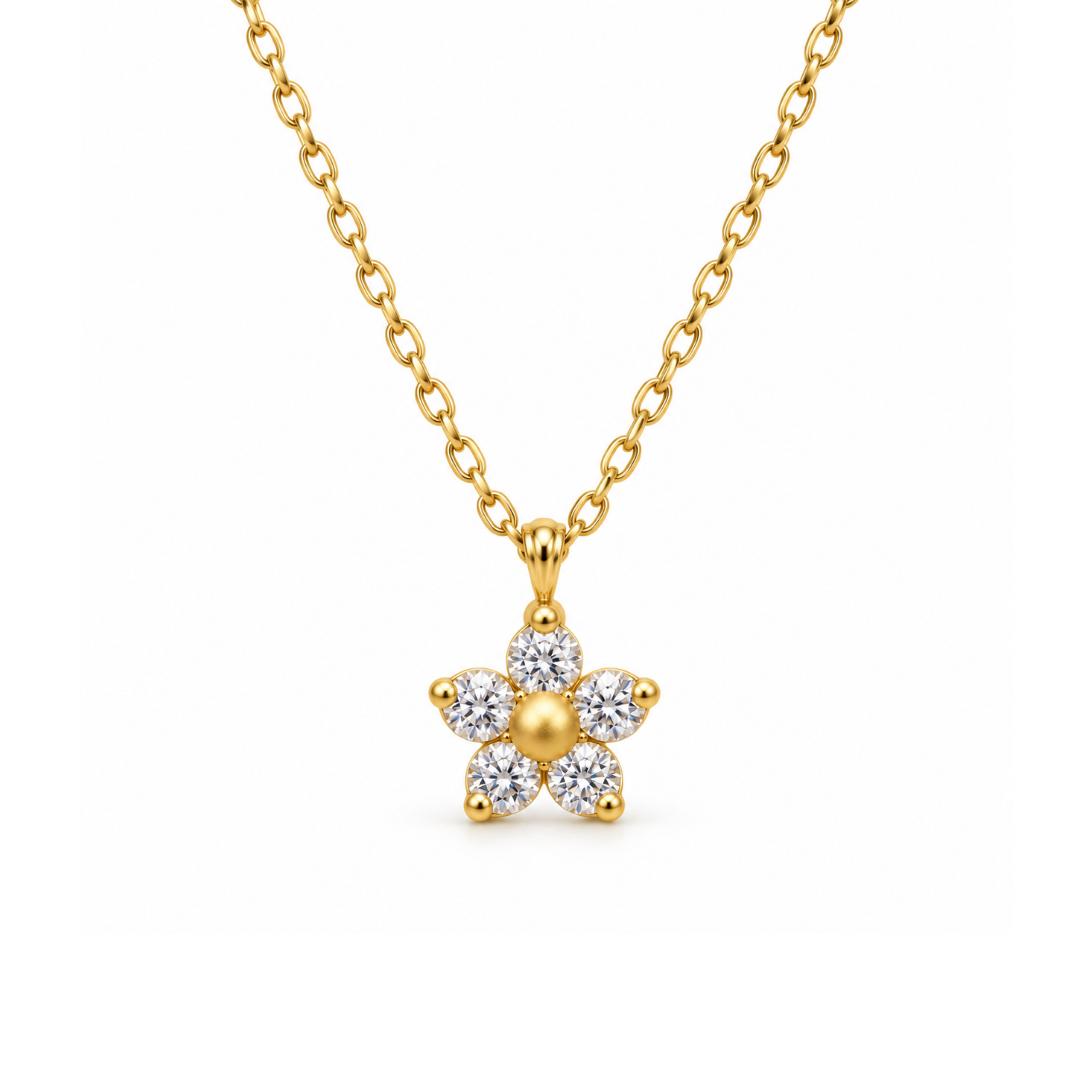 Flower Pendant Necklace