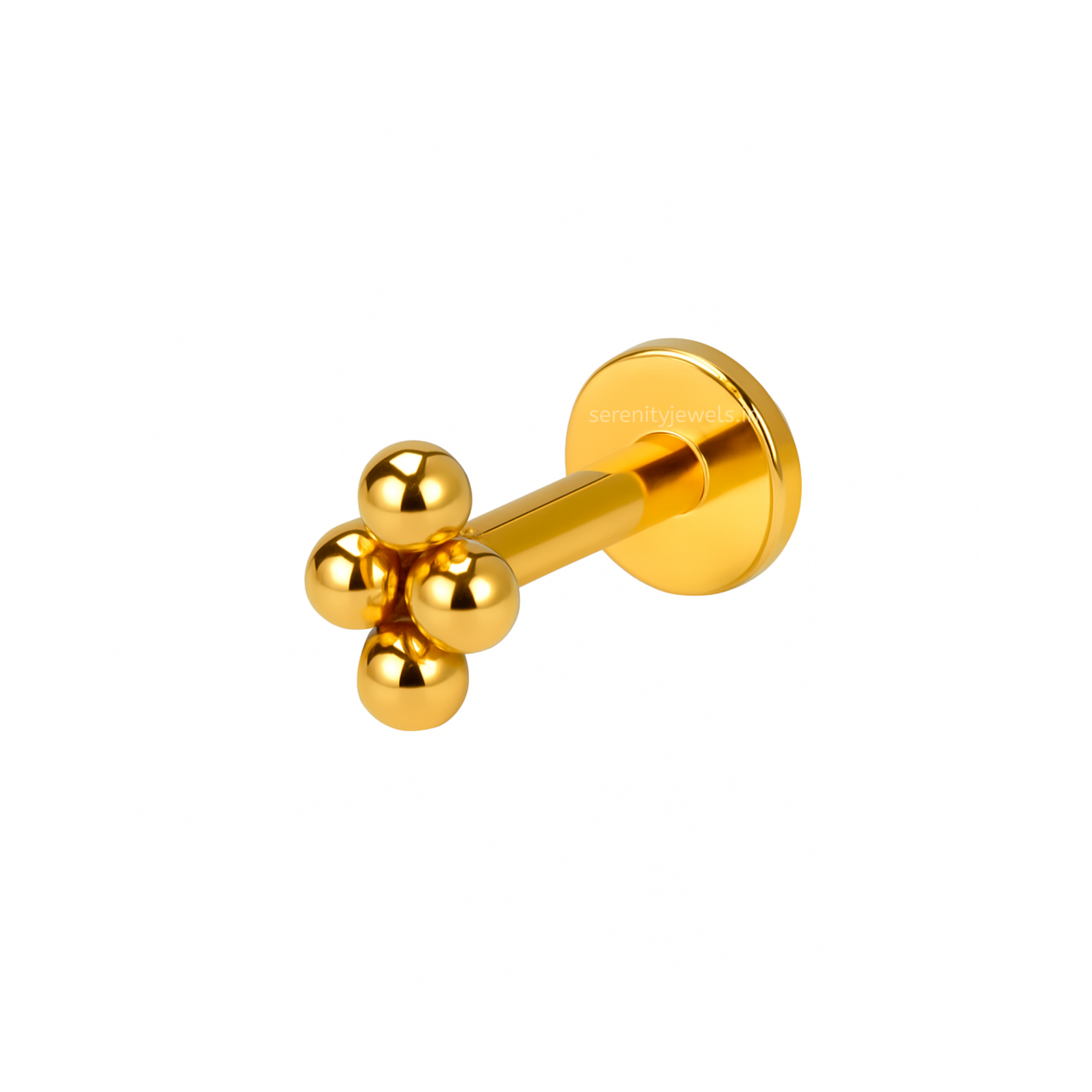 Four Dots Flat Studs - PAIR