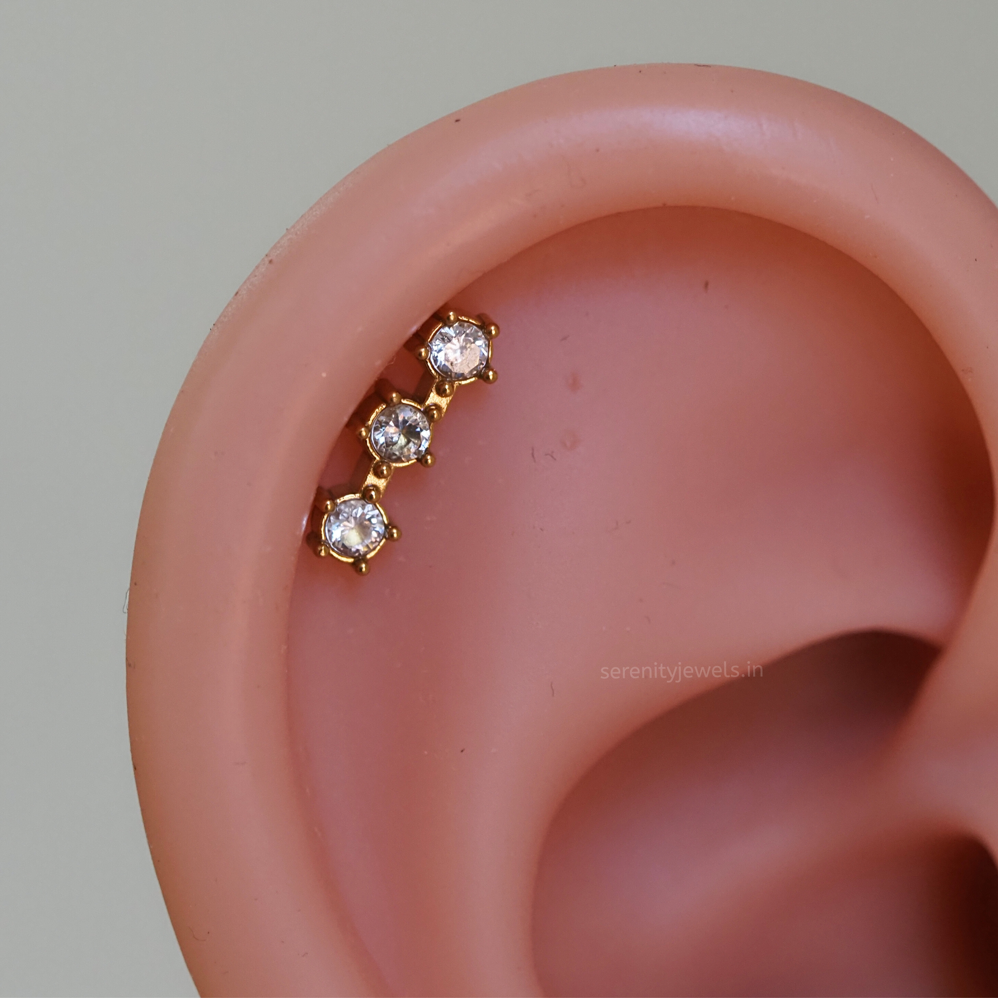 Tri Line Ball Studs - PAIR