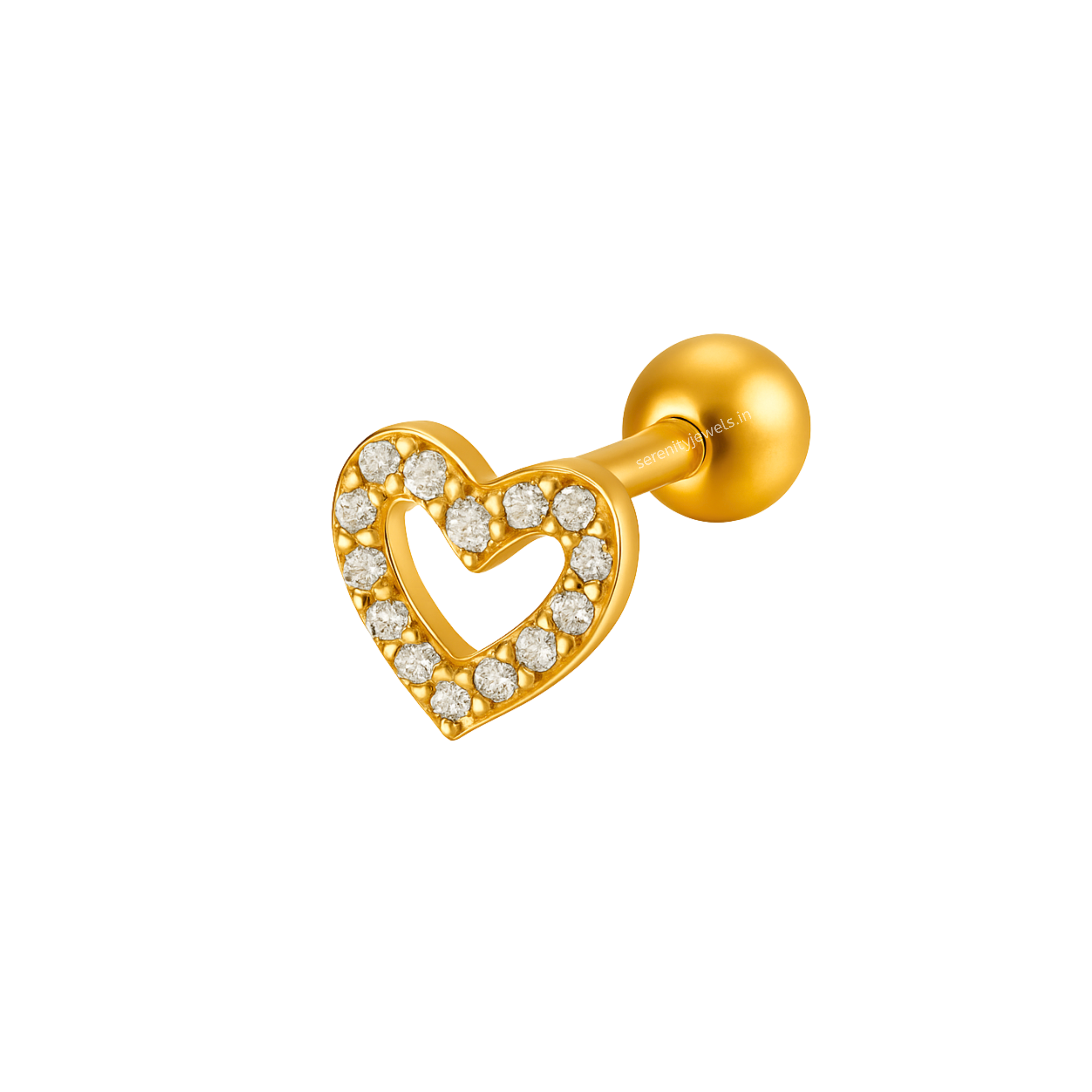 Heart studs - Pair