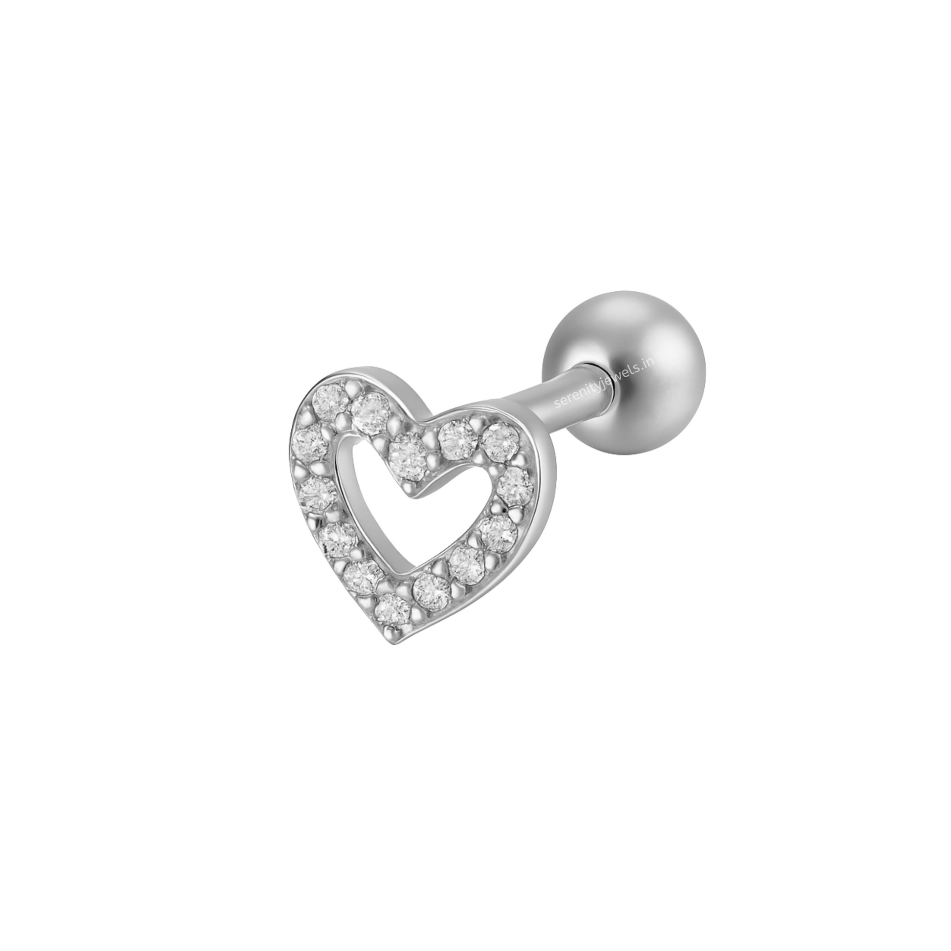 Heart studs - Pair