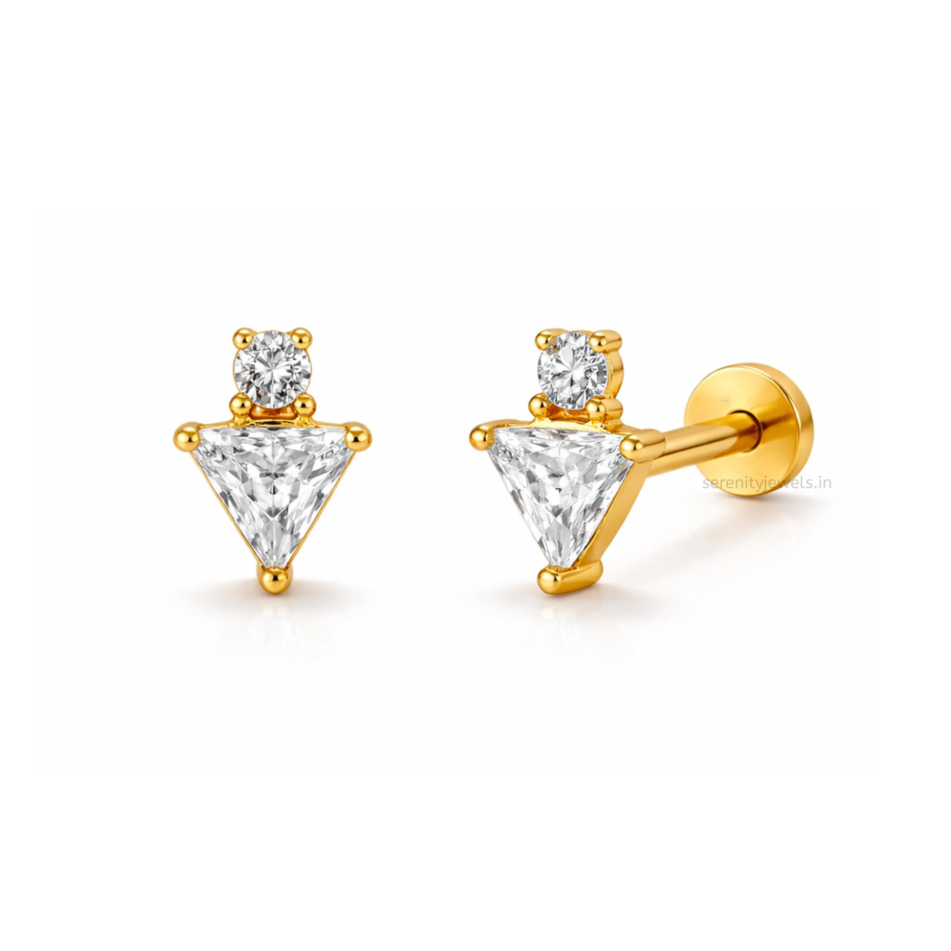 Helm Flat Studs - PAIR