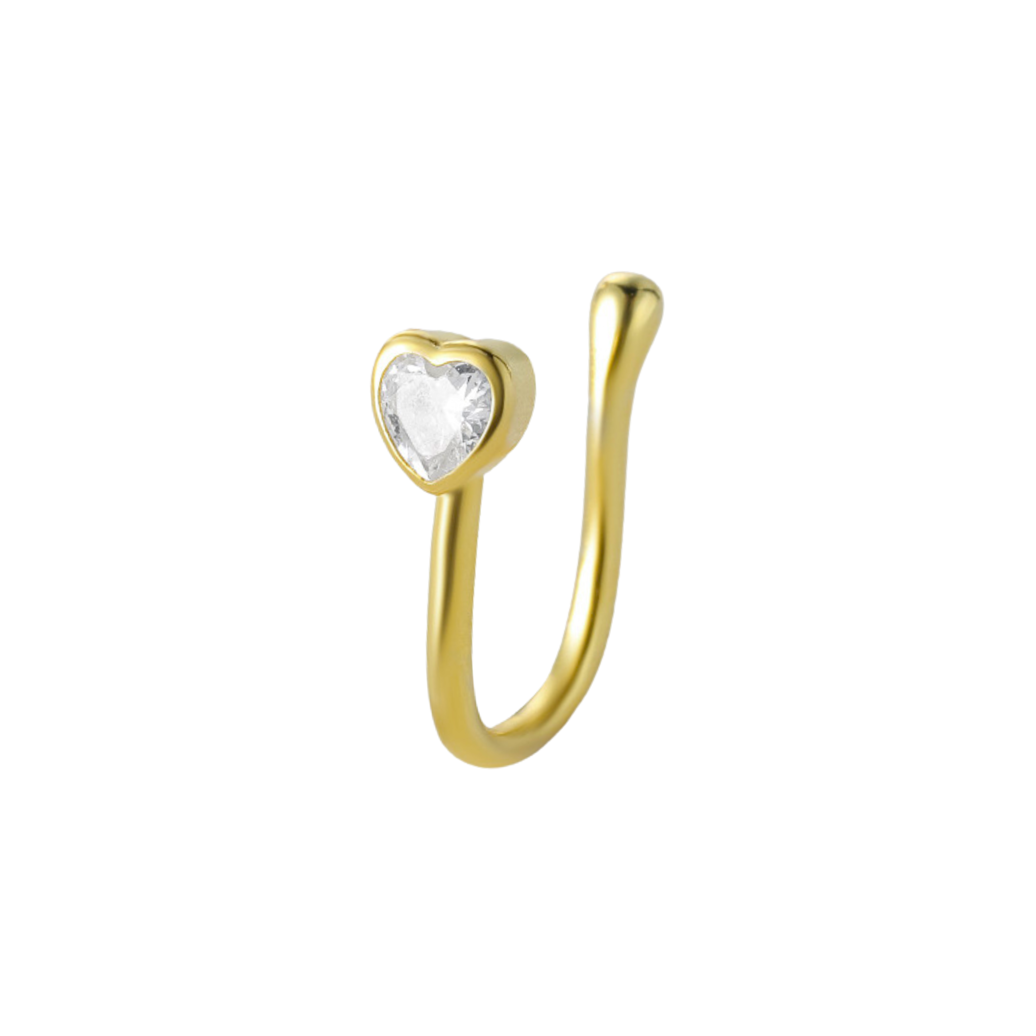 Silver 925 Love Nose Pin