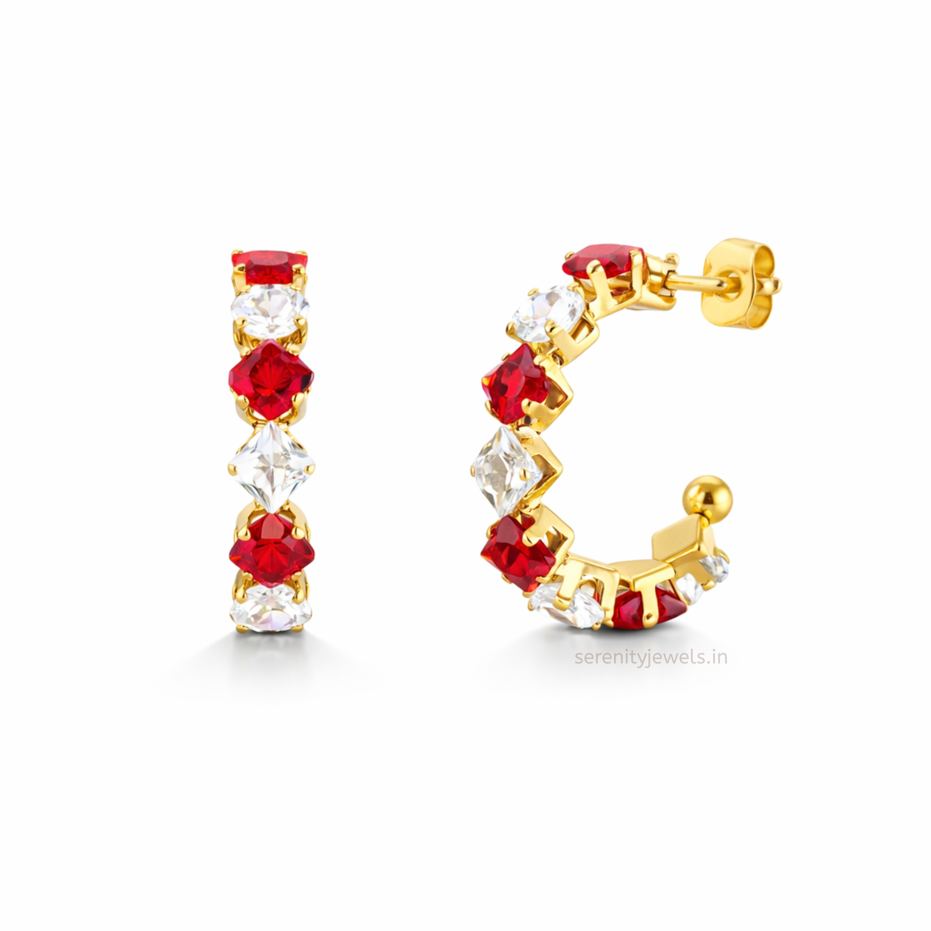 Luna Ember Hoops -  PAIR