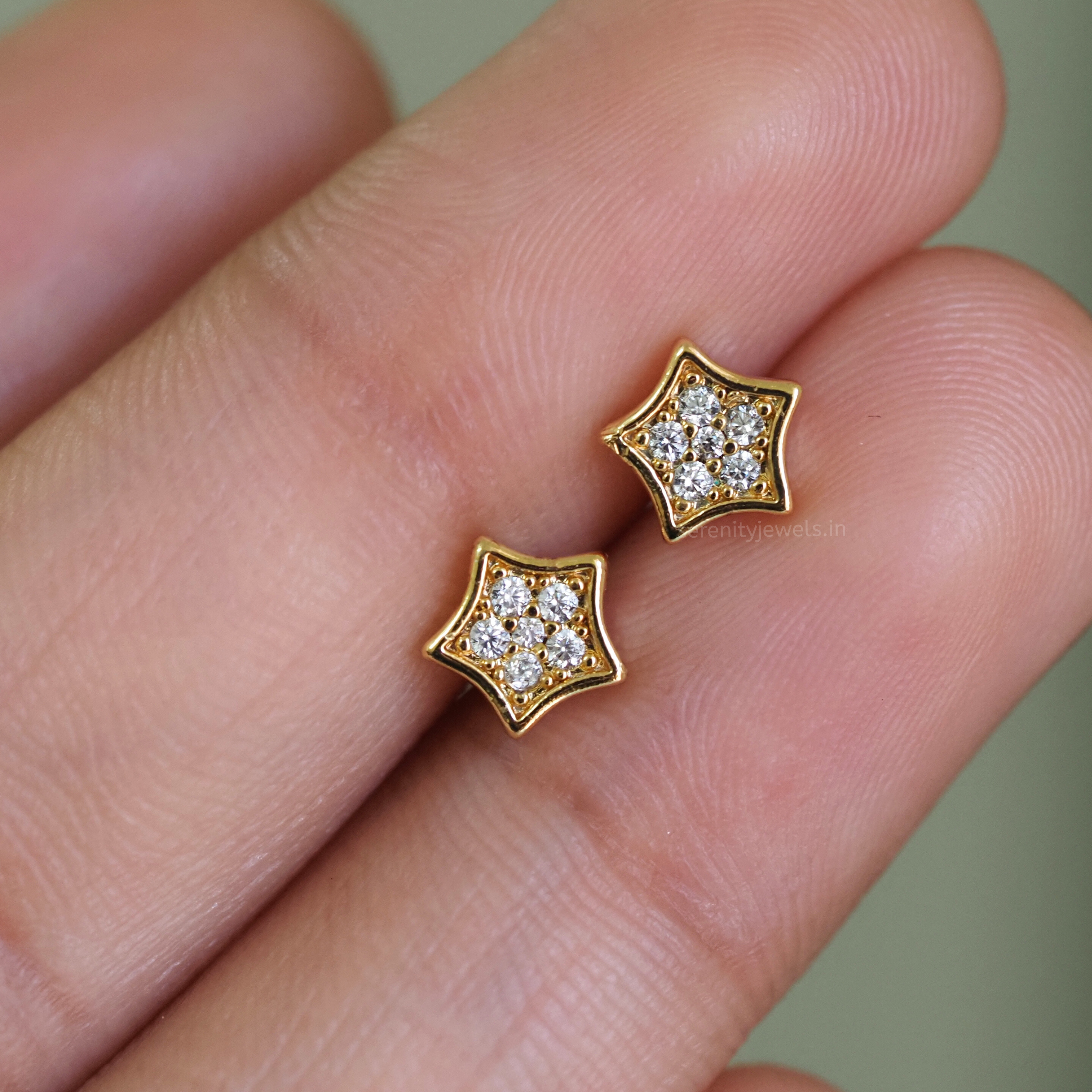 Luna Flat Studs - PAIR