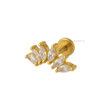 Margery Flat Studs - PAIR