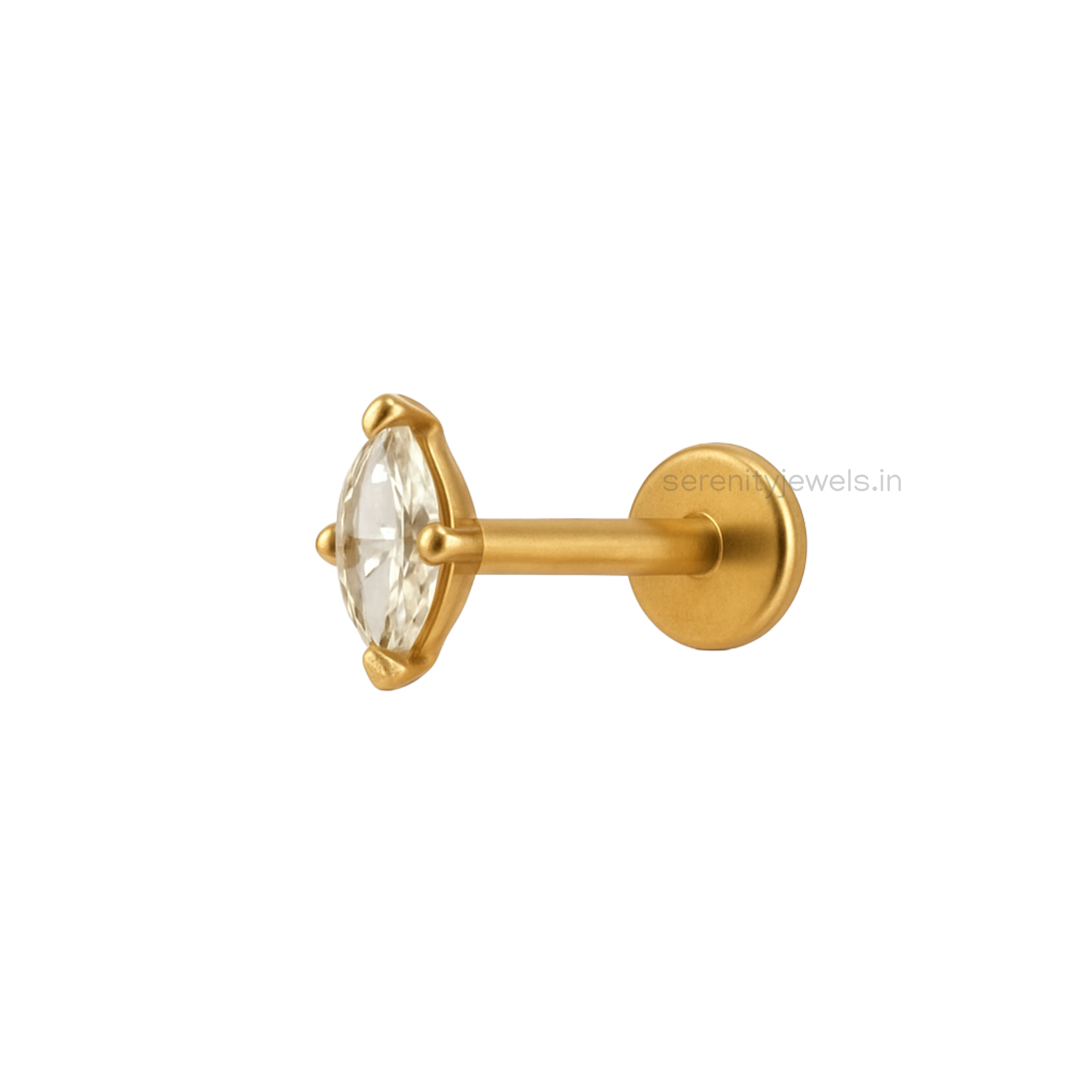 Marquise Flat Studs - PAIR