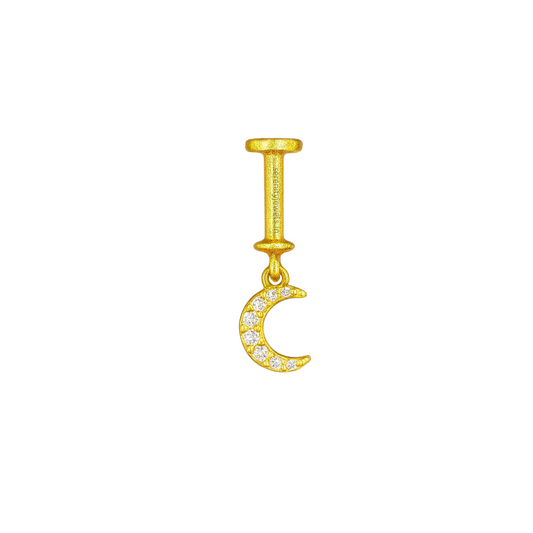 Crescent Moon Bugadi - S925 (1 pc)