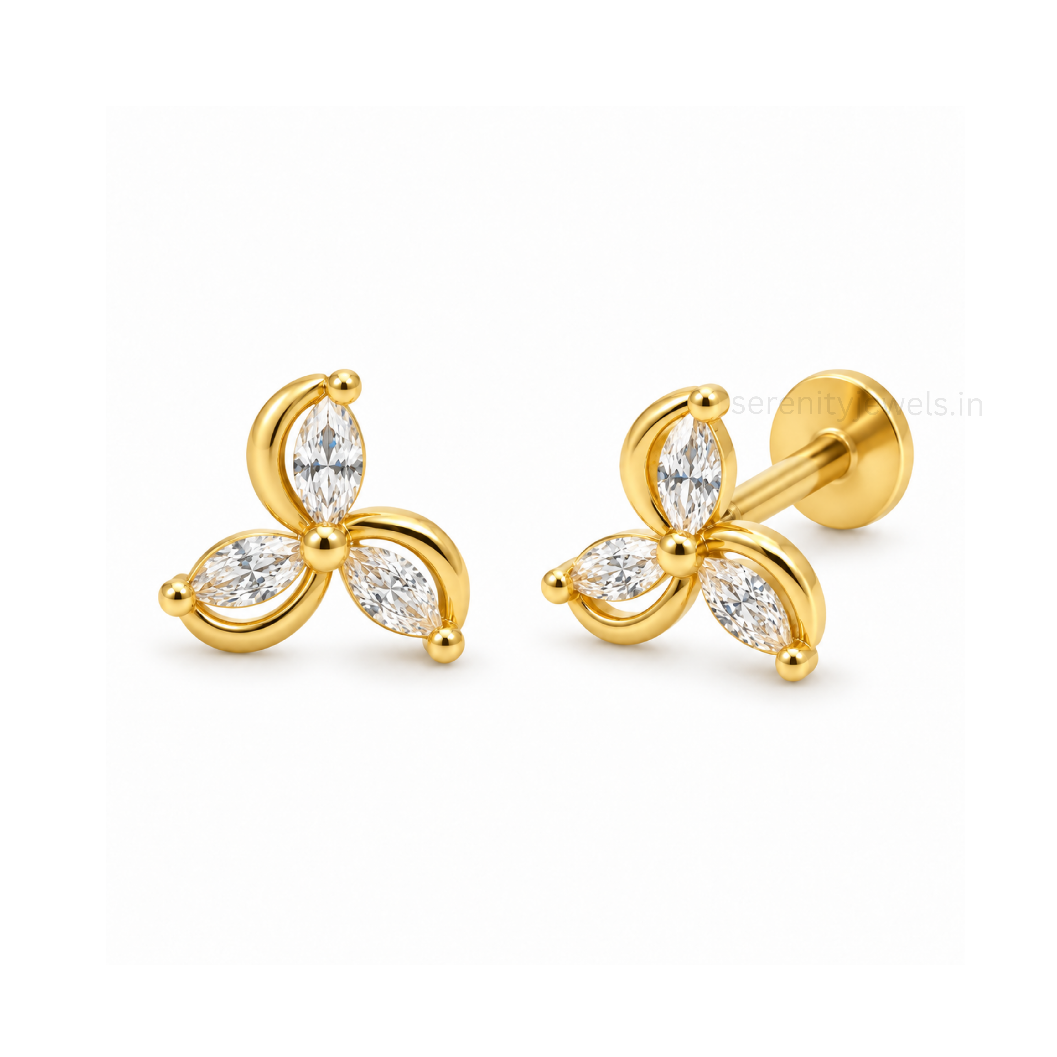 Mystery Flat Studs - PAIR