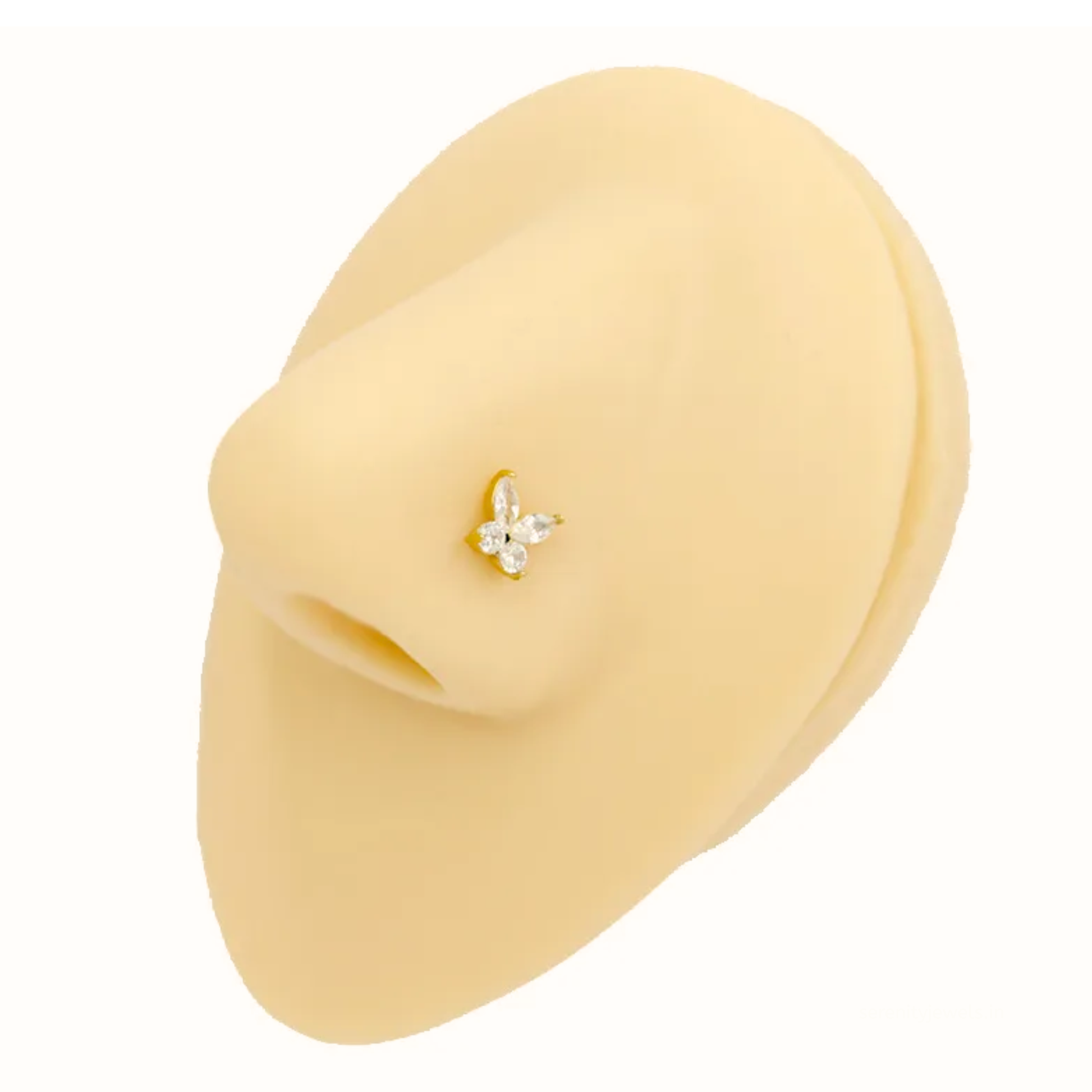 Monarch Butterfly Nose Stud