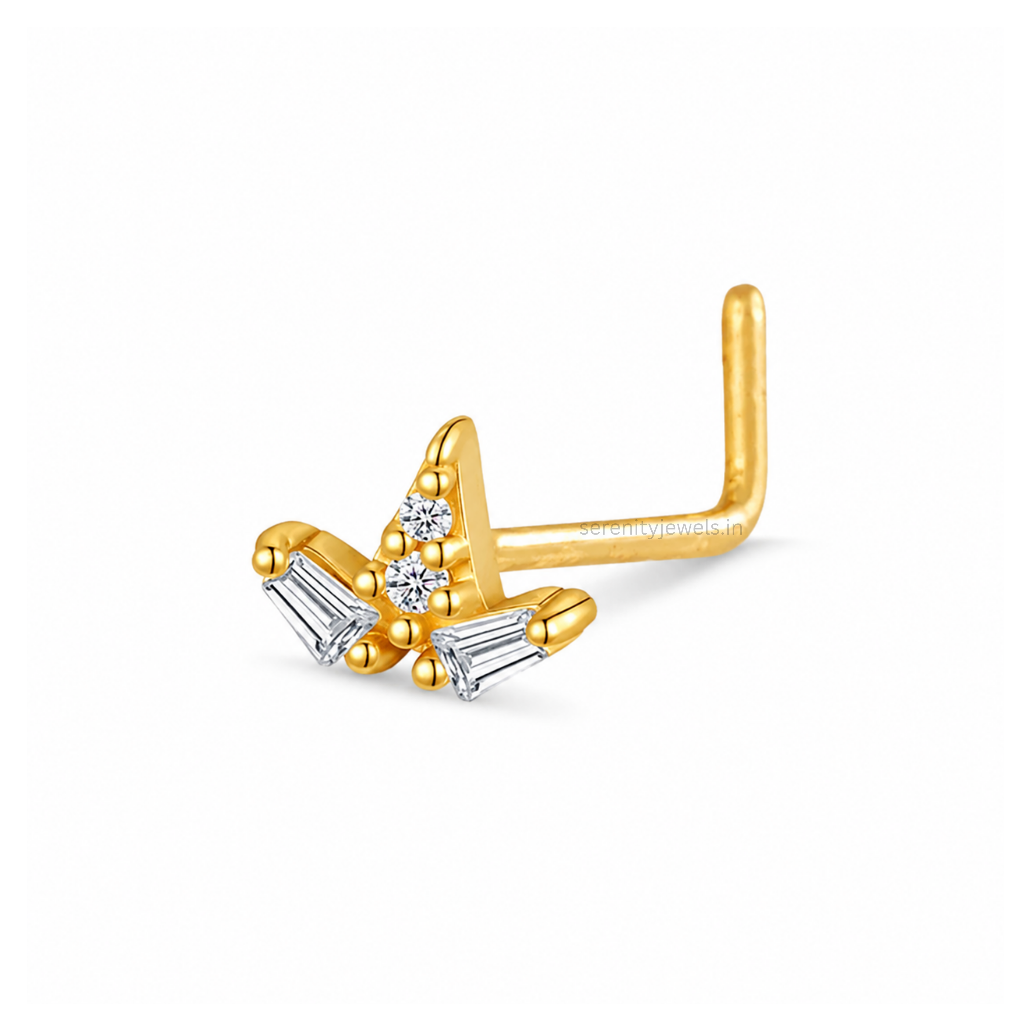 Origami Spark Nose Stud - SINGLE