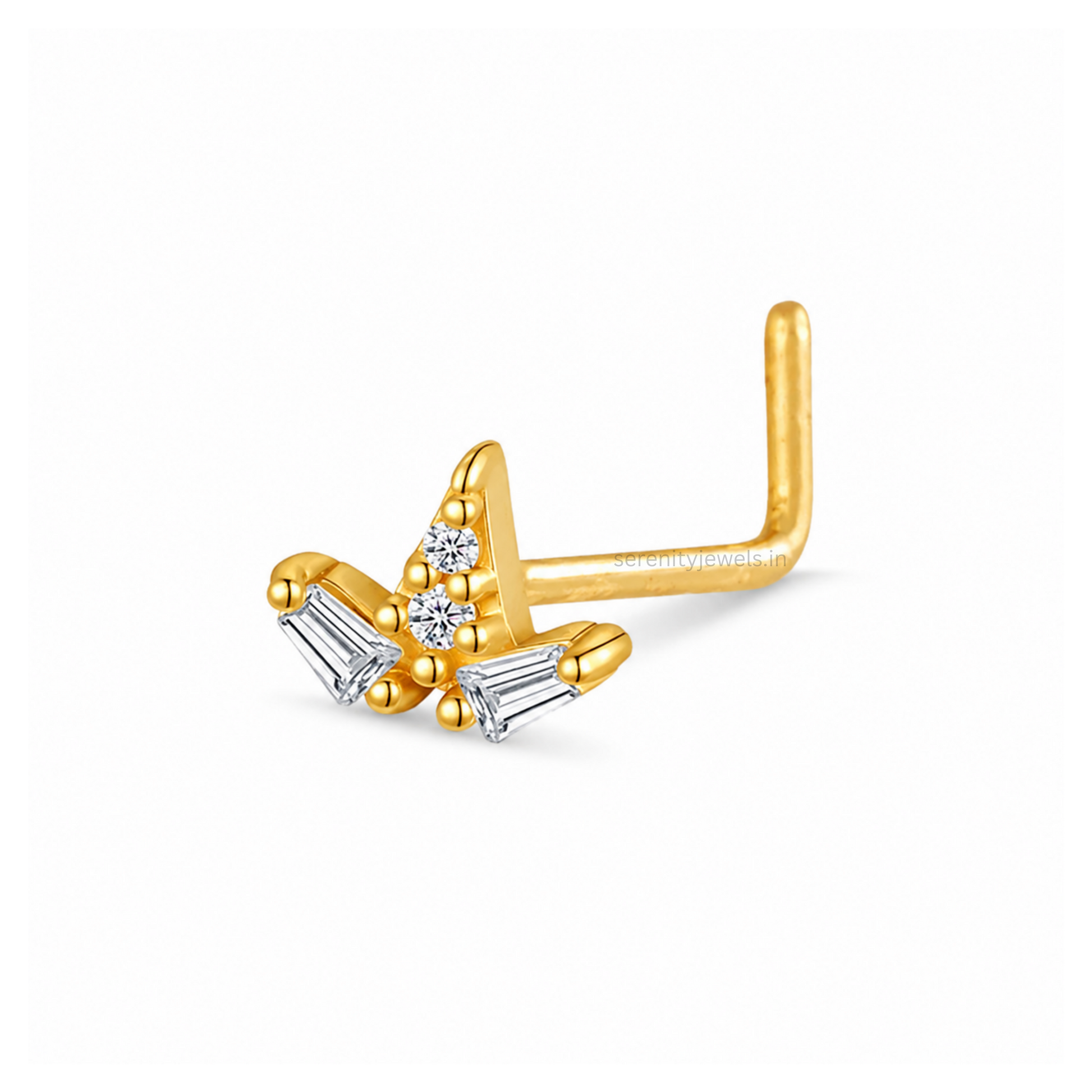 Origami Spark Nose Stud - SINGLE