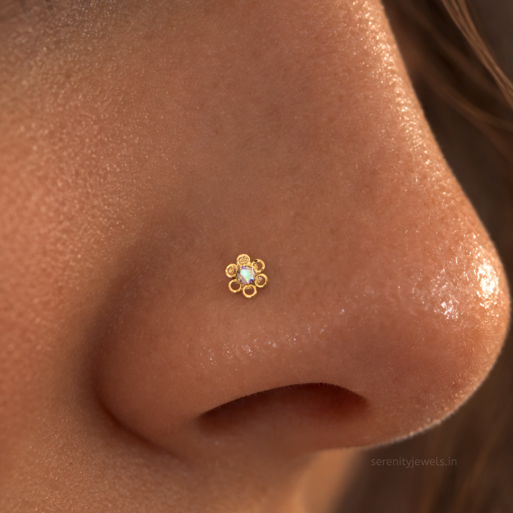 Phool Mini Nose Stud - SINGLE