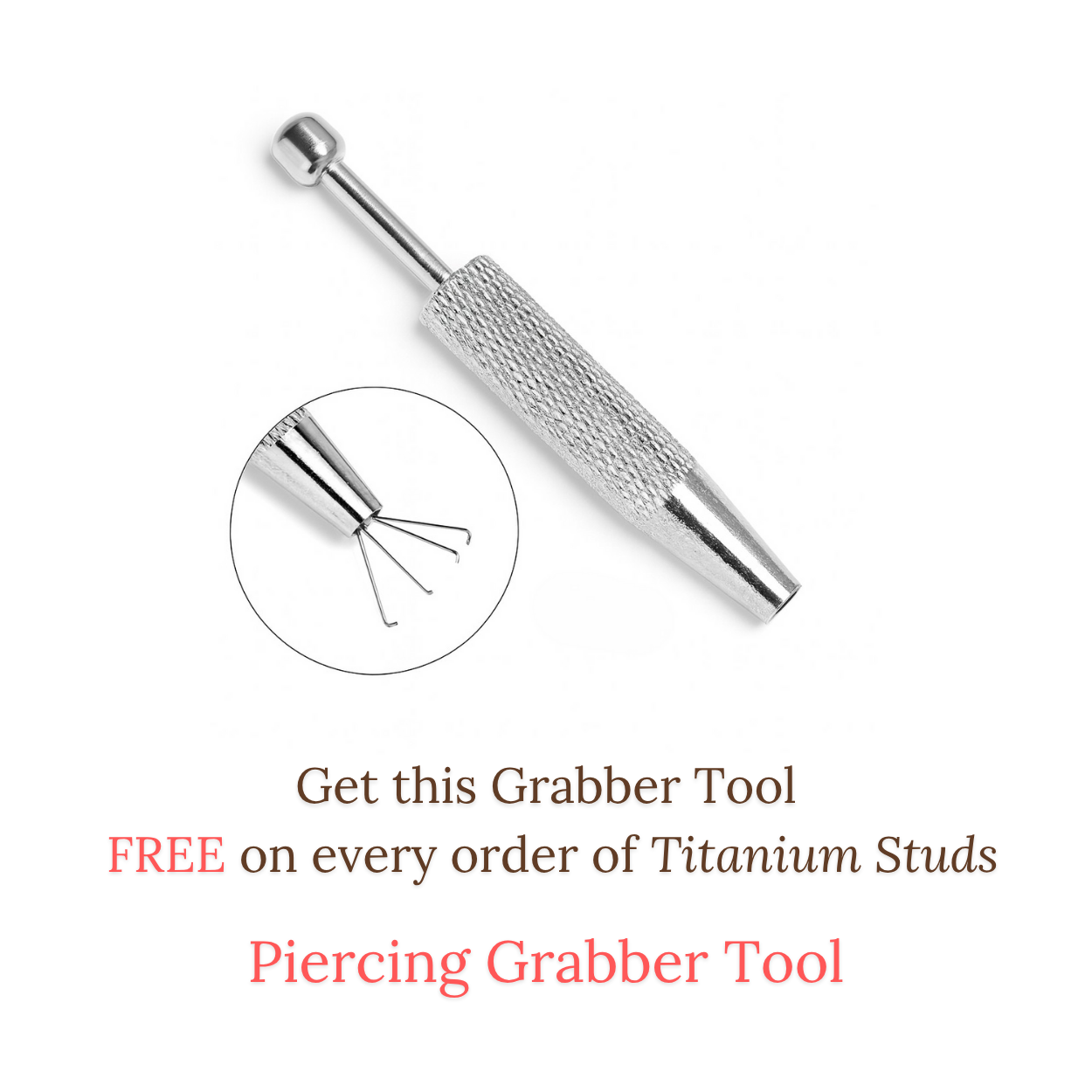 Ignis Titanium Flat Studs - PAIR