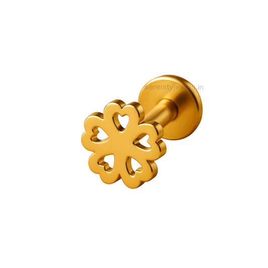 QuinClover Flat Studs - PAIR