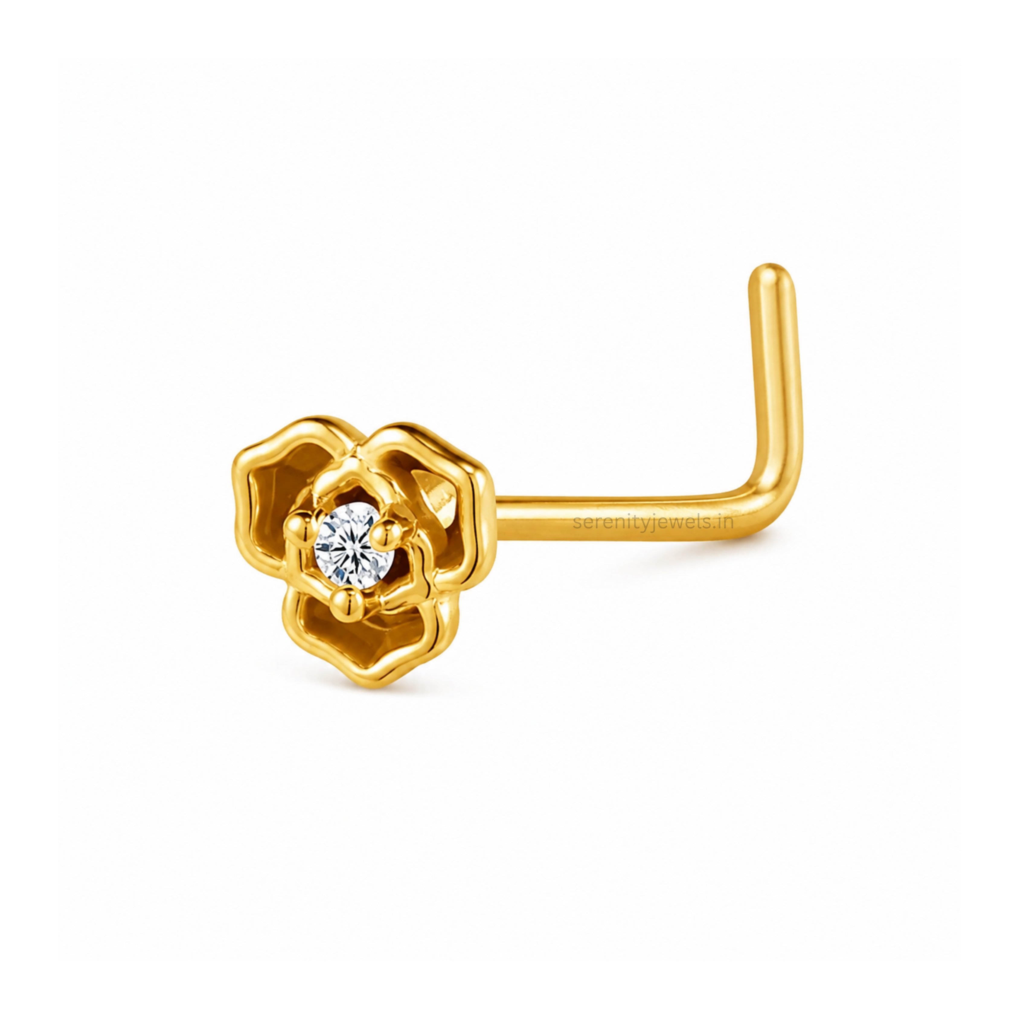 Rosette Nose Stud - SINGLE