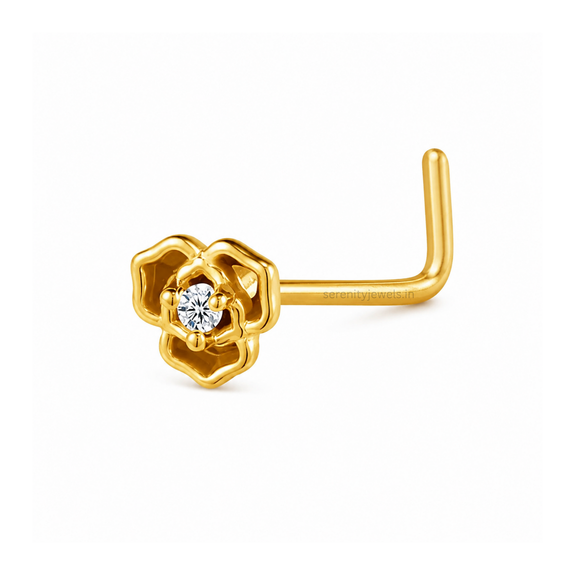Rosette Nose Stud - SINGLE
