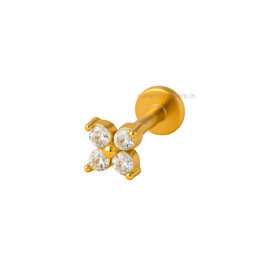 Hailey Flat Studs - PAIR