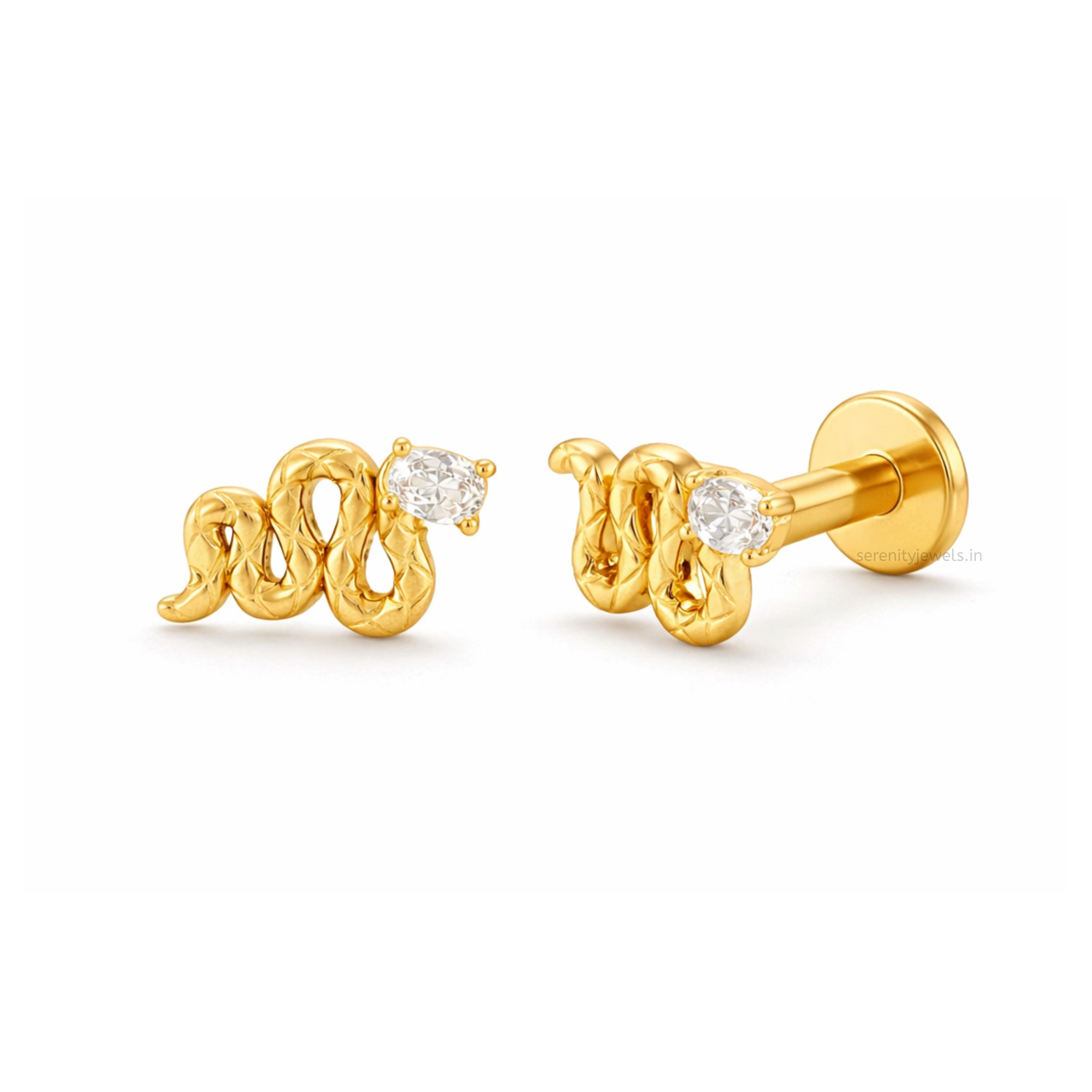 Serpico Flat Studs - PAIR