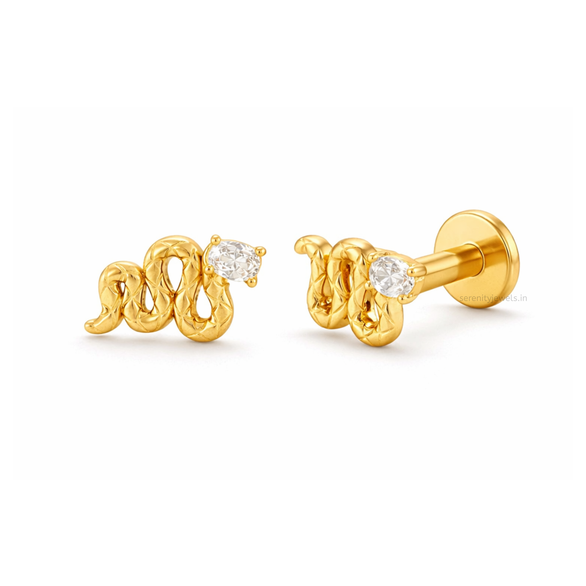 Serpico Flat Studs - PAIR