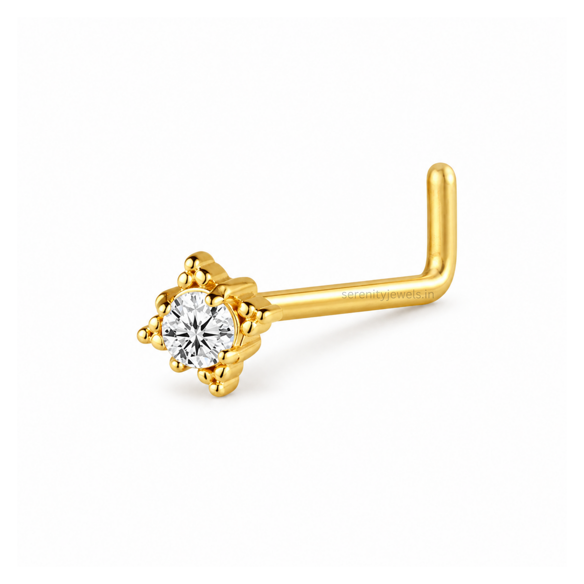 Shimmer Nose Stud - SINGLE
