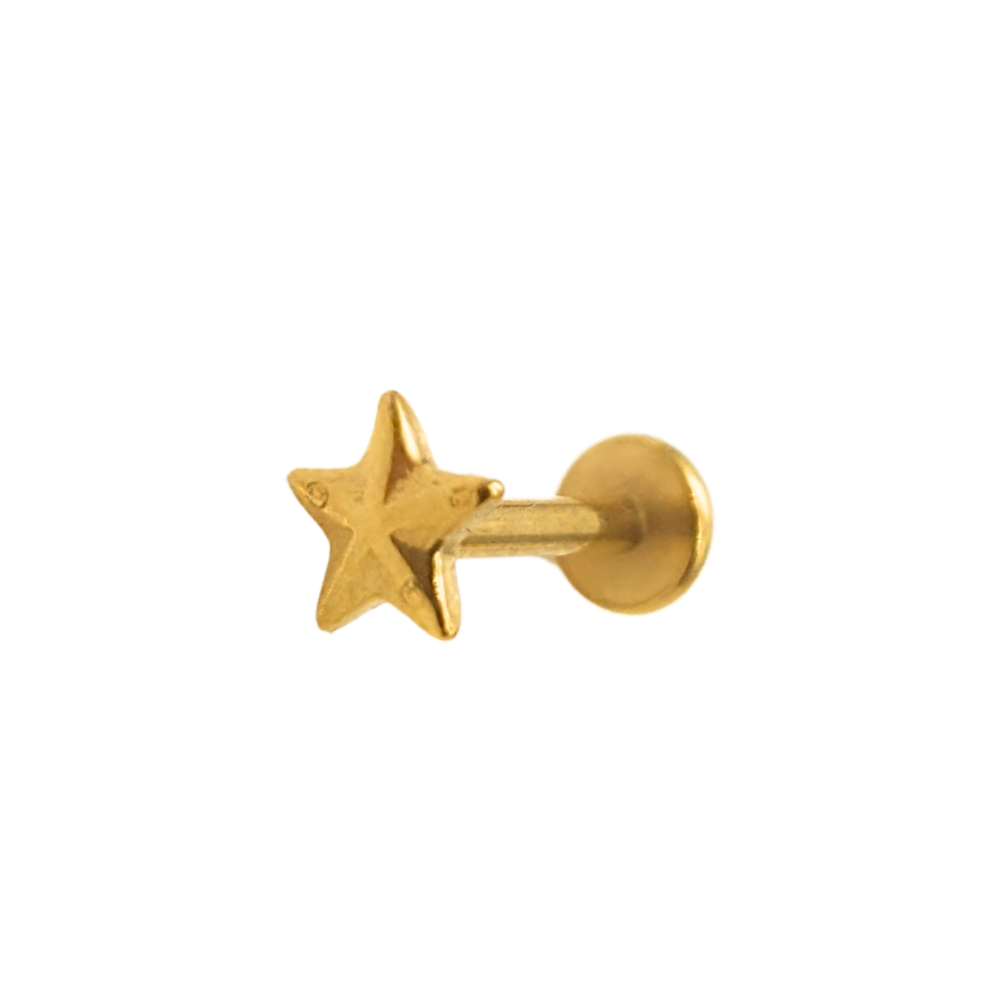 Simple Star Flat Studs - PAIR