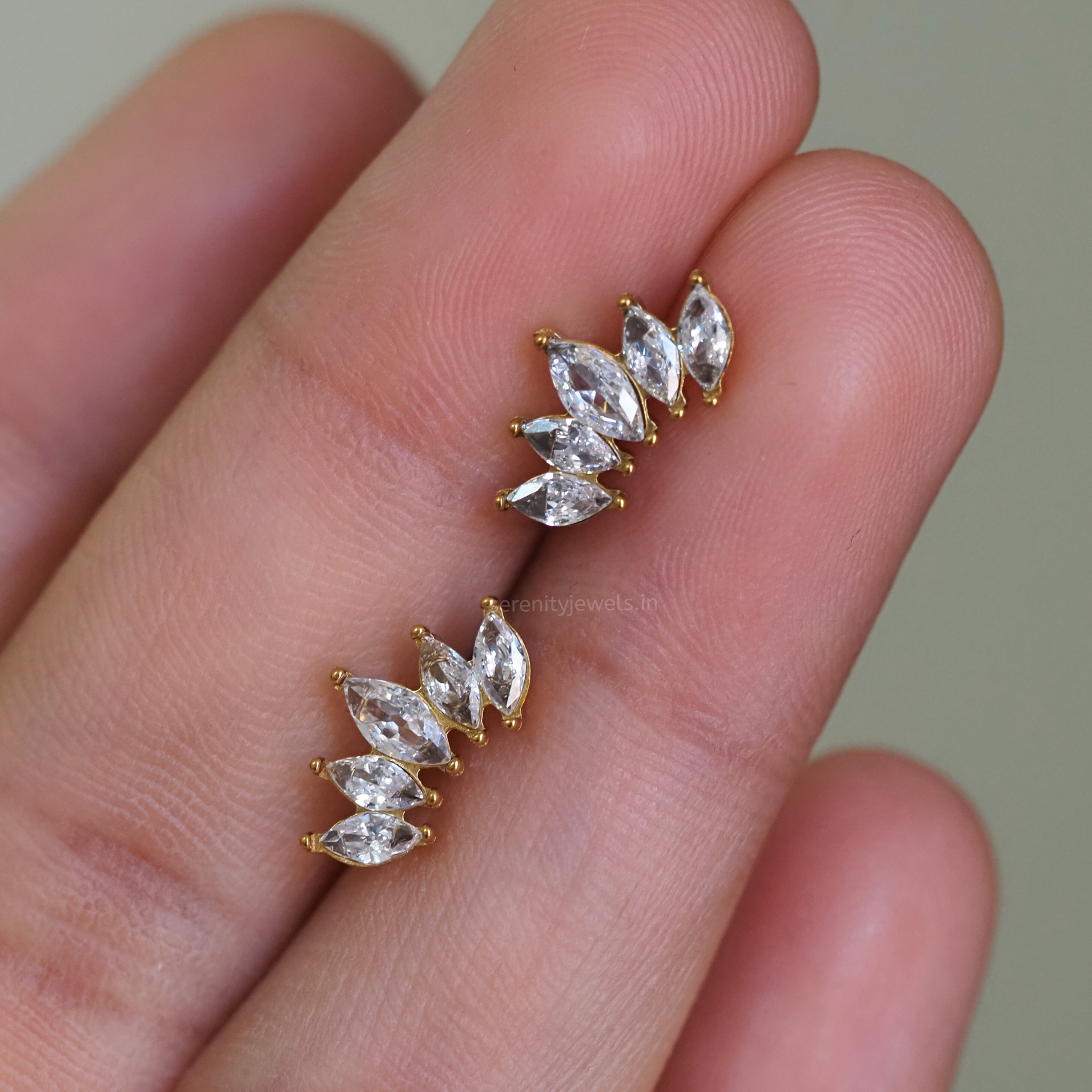 Bloom Crest Ball Studs - PAIR