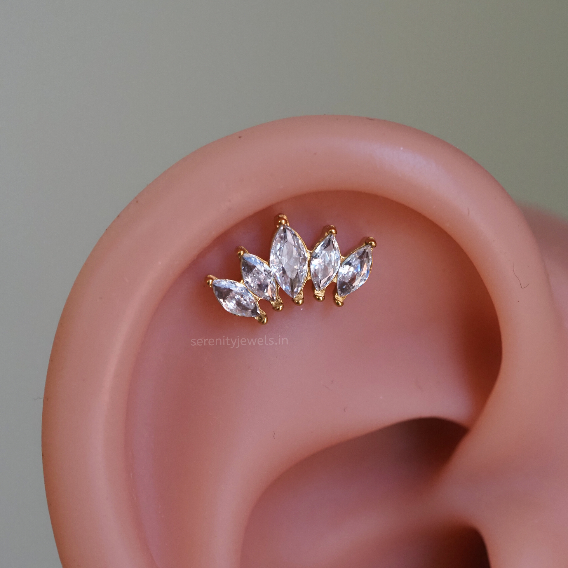 Bloom Crest Ball Studs - PAIR
