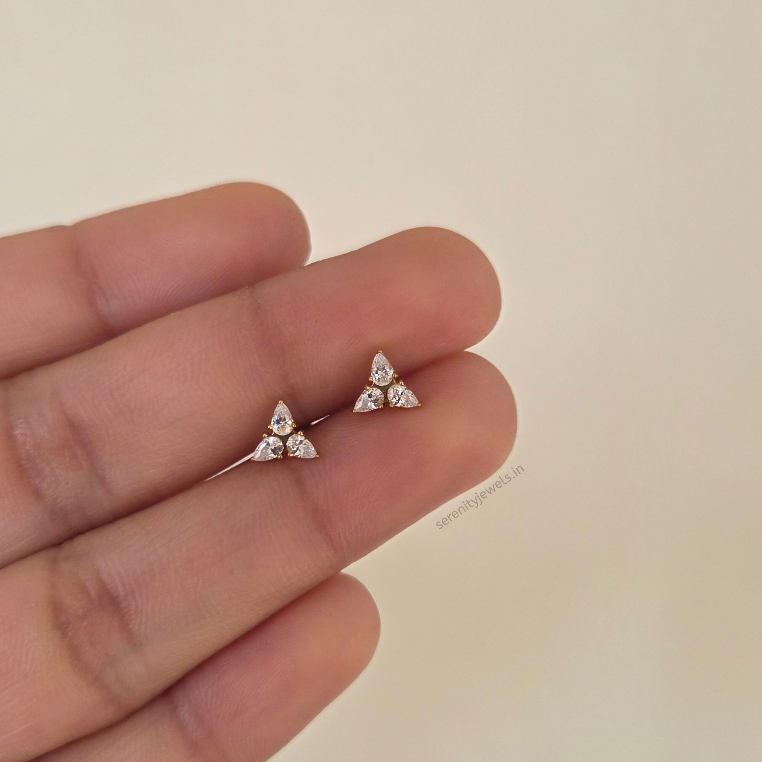 Triad Flat Studs - PAIR