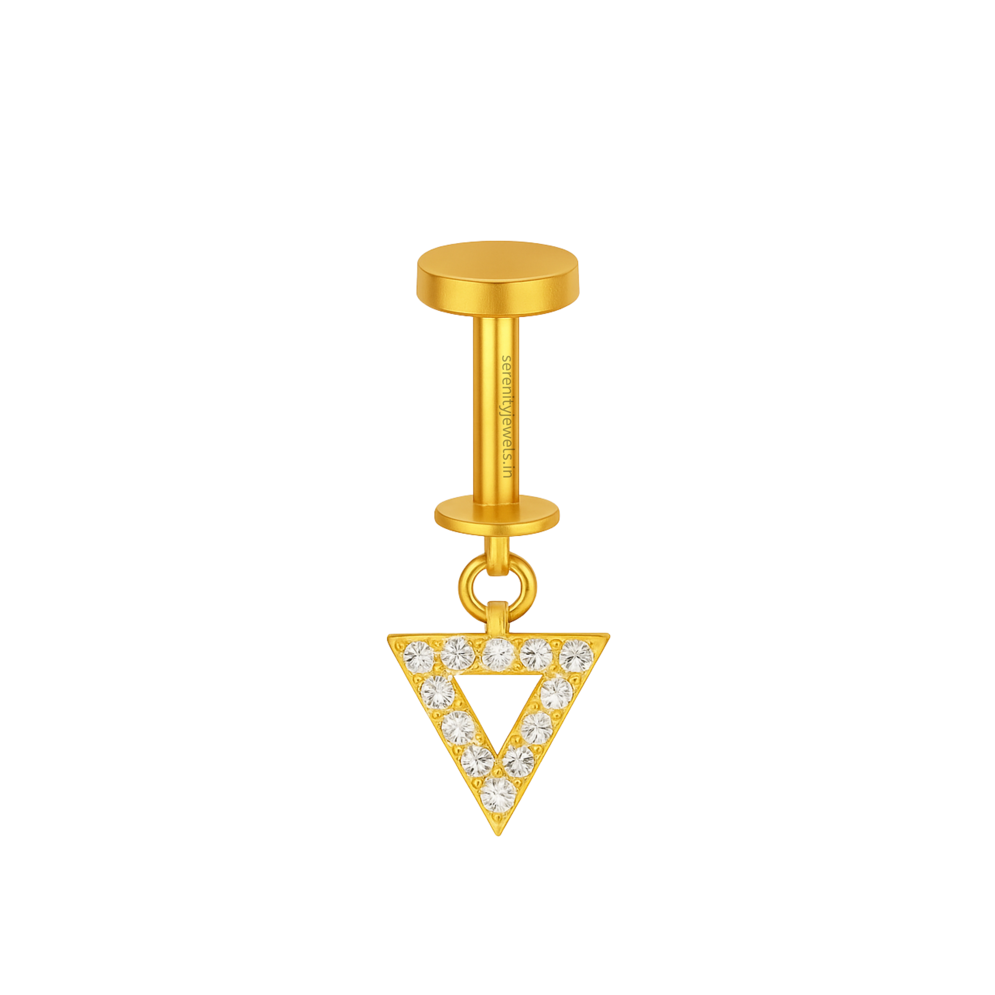 Hollow Triangle Bugadi - S925 (1 pc)