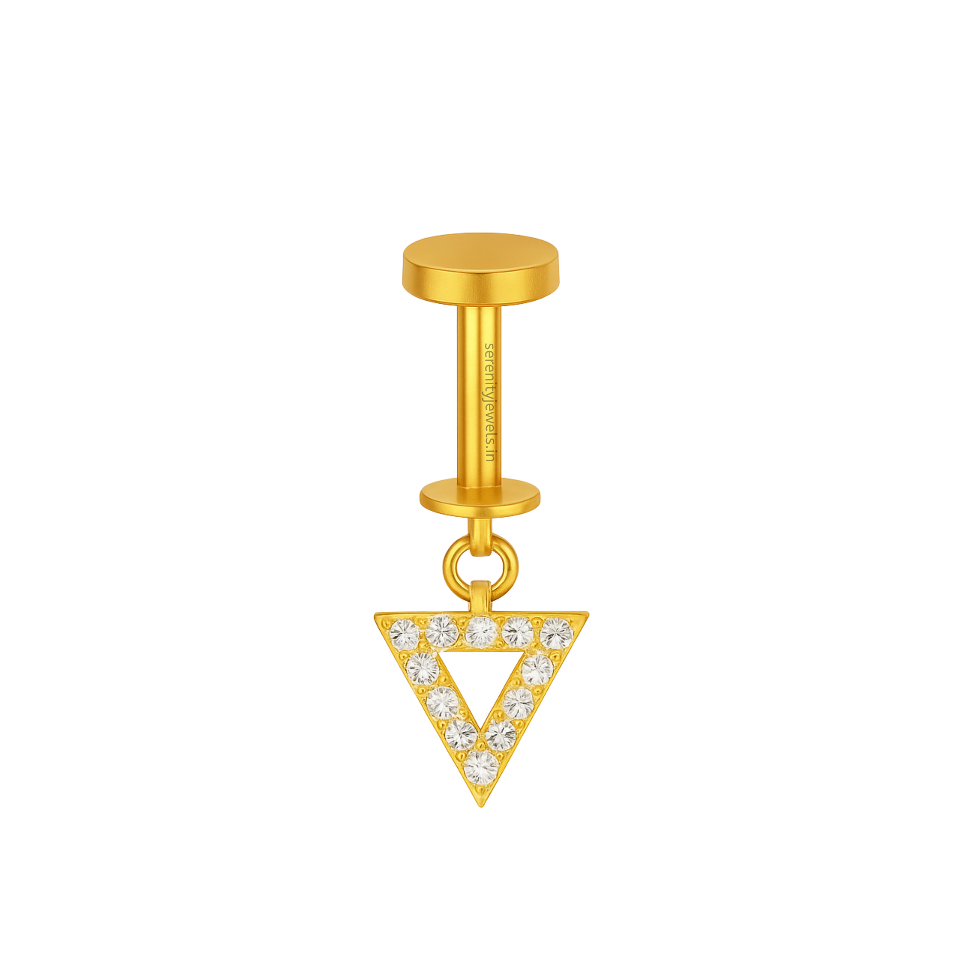 Hollow Triangle Bugadi - S925 (1 pc)