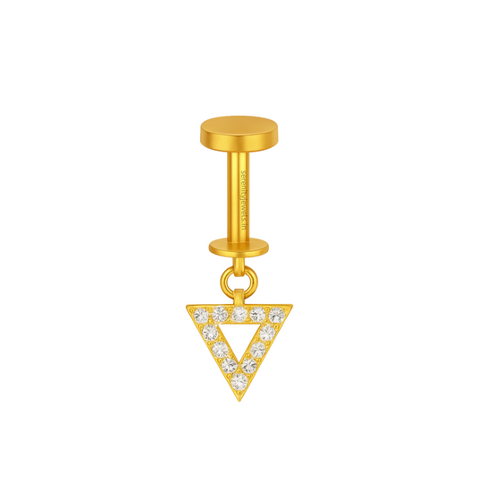 Hollow Triangle Bugadi - S925 (1 pc)
