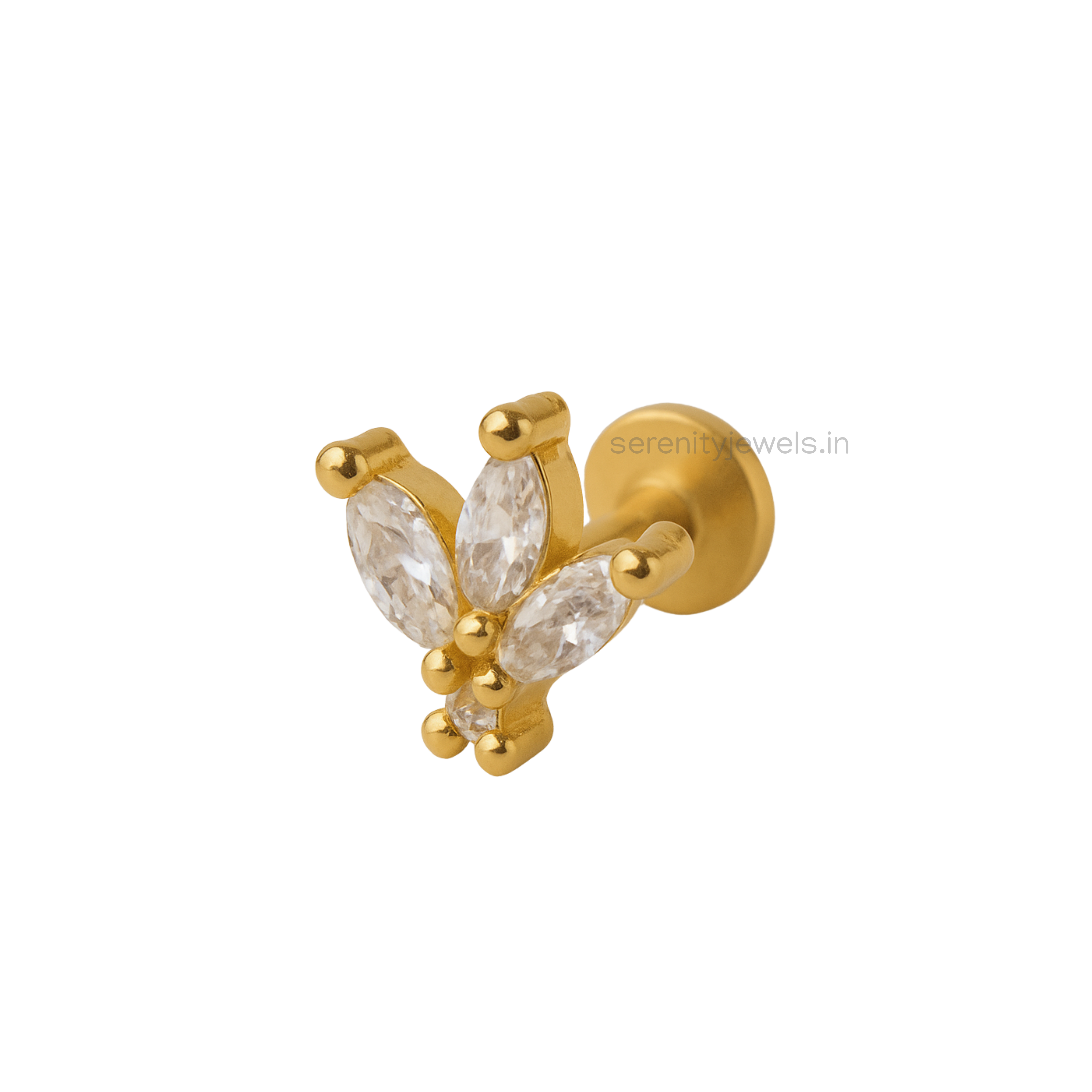 Trili Flat Studs - PAIR