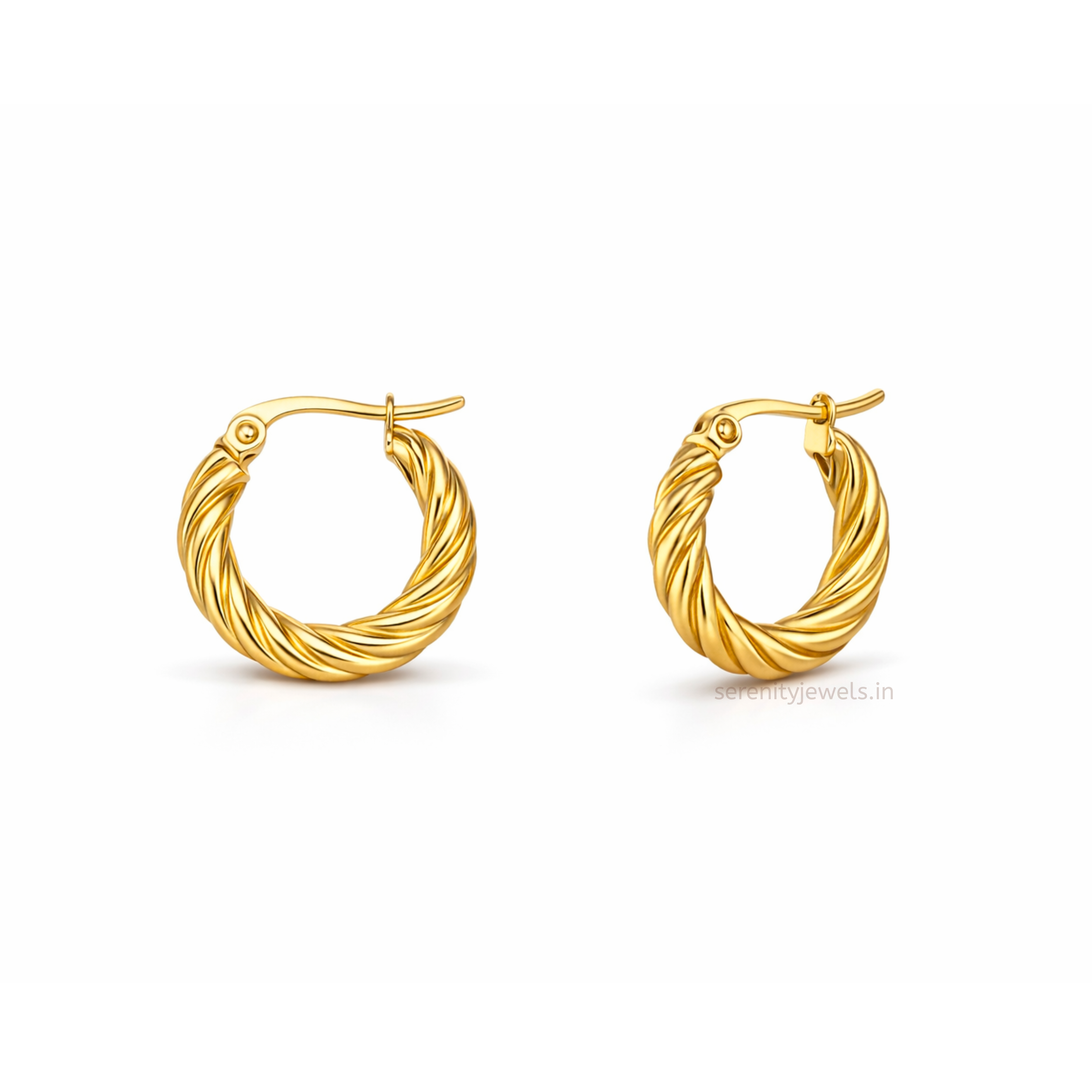 Twisted Hoops - PAIR