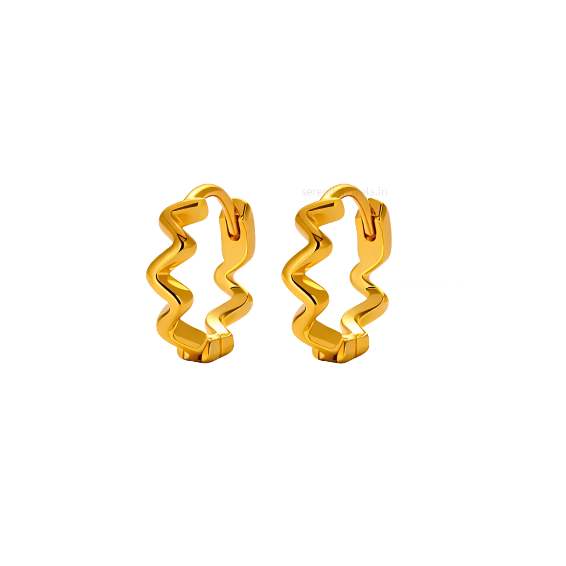 Wavy Hoops - PAIR