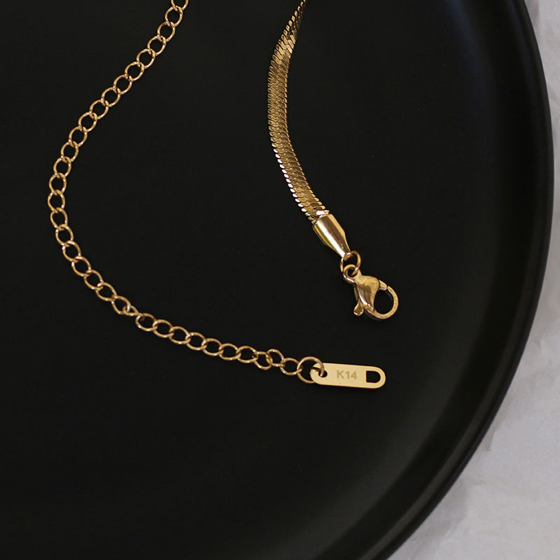 Herringbone chain necklace