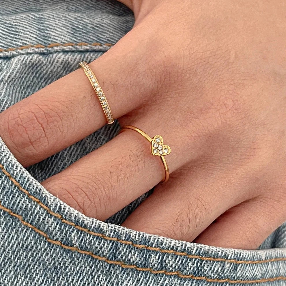 Caroline heart ring 2 Serenity Jewels