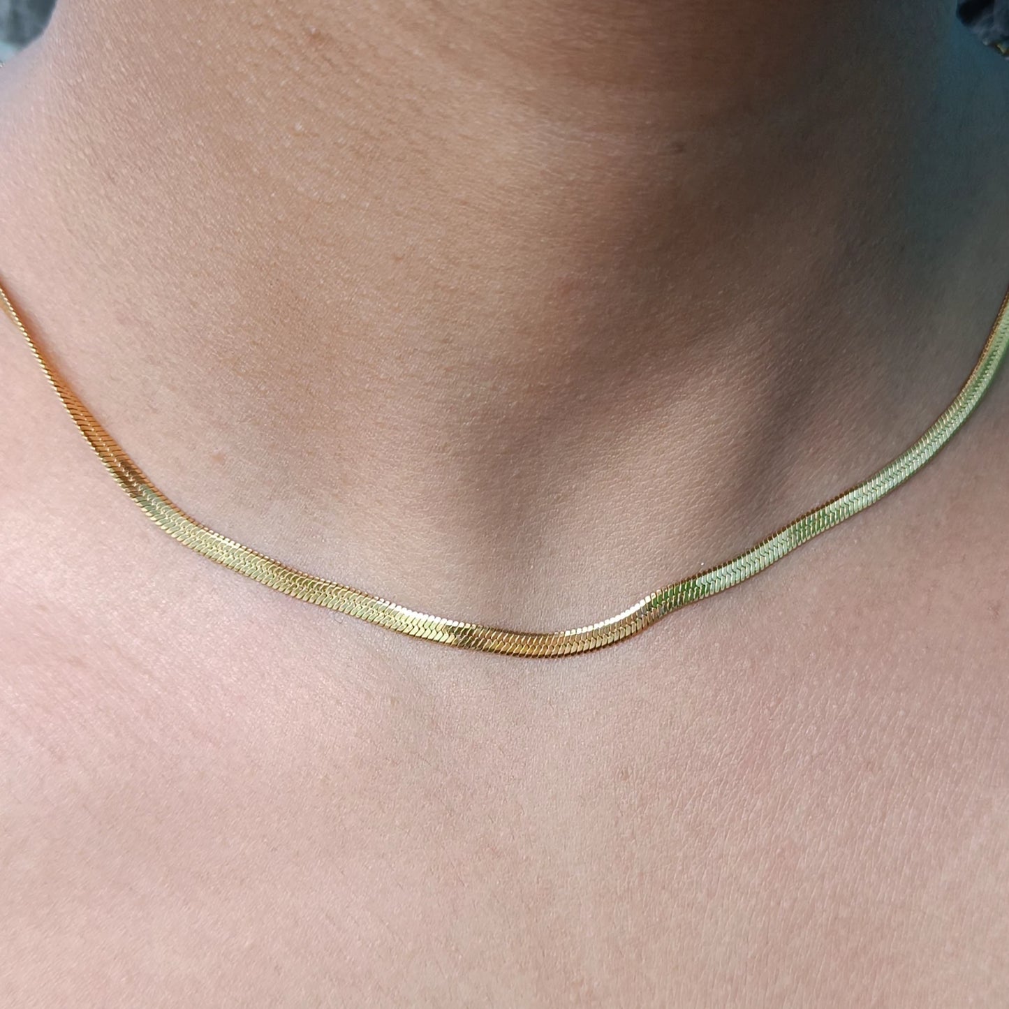 Herringbone chain necklace