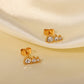 Faith zircon studs